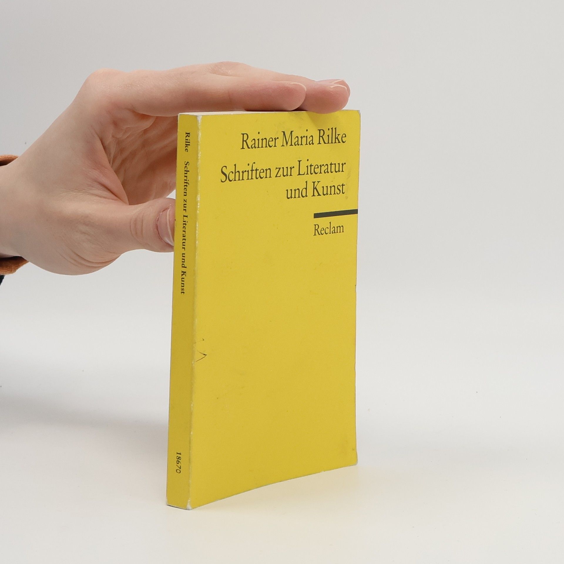 Rainer Maria Rilke Schriften zur Literatur und Kunst