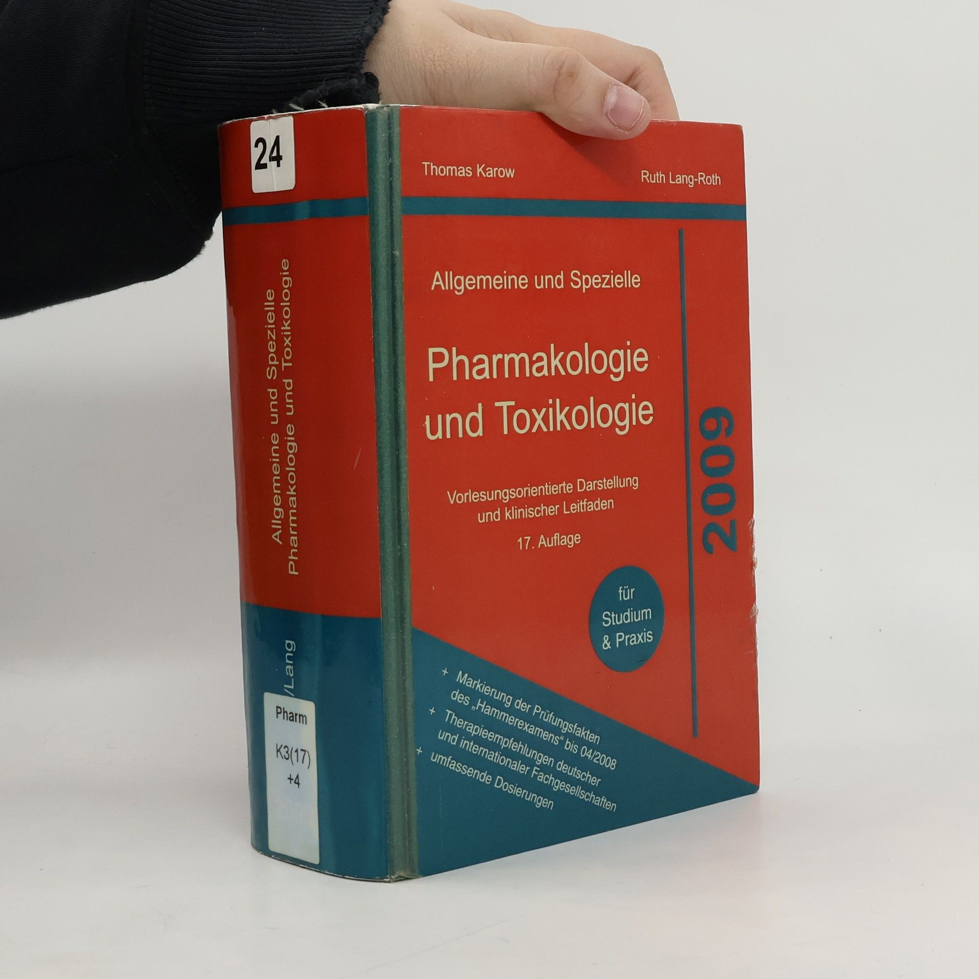 Allgemeine und Spezielle Pharmakologie und Toxikologie 2009