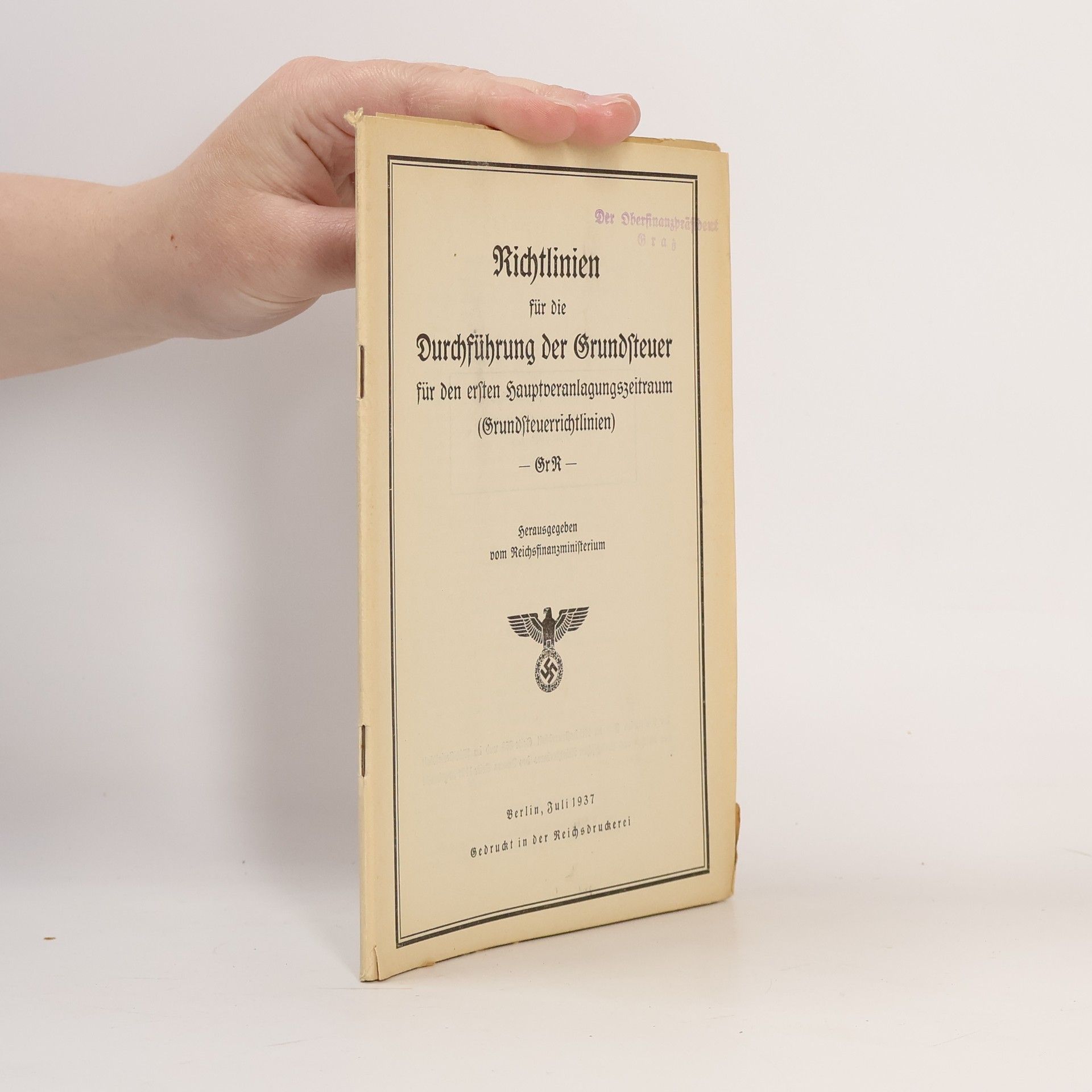 Collectif d'auteurs Richtlinien für die Durchführung der Grundsteuer für den ersten Hauptveranlagungszeitraum (Grundsteuerrichtlinien) - GrR -