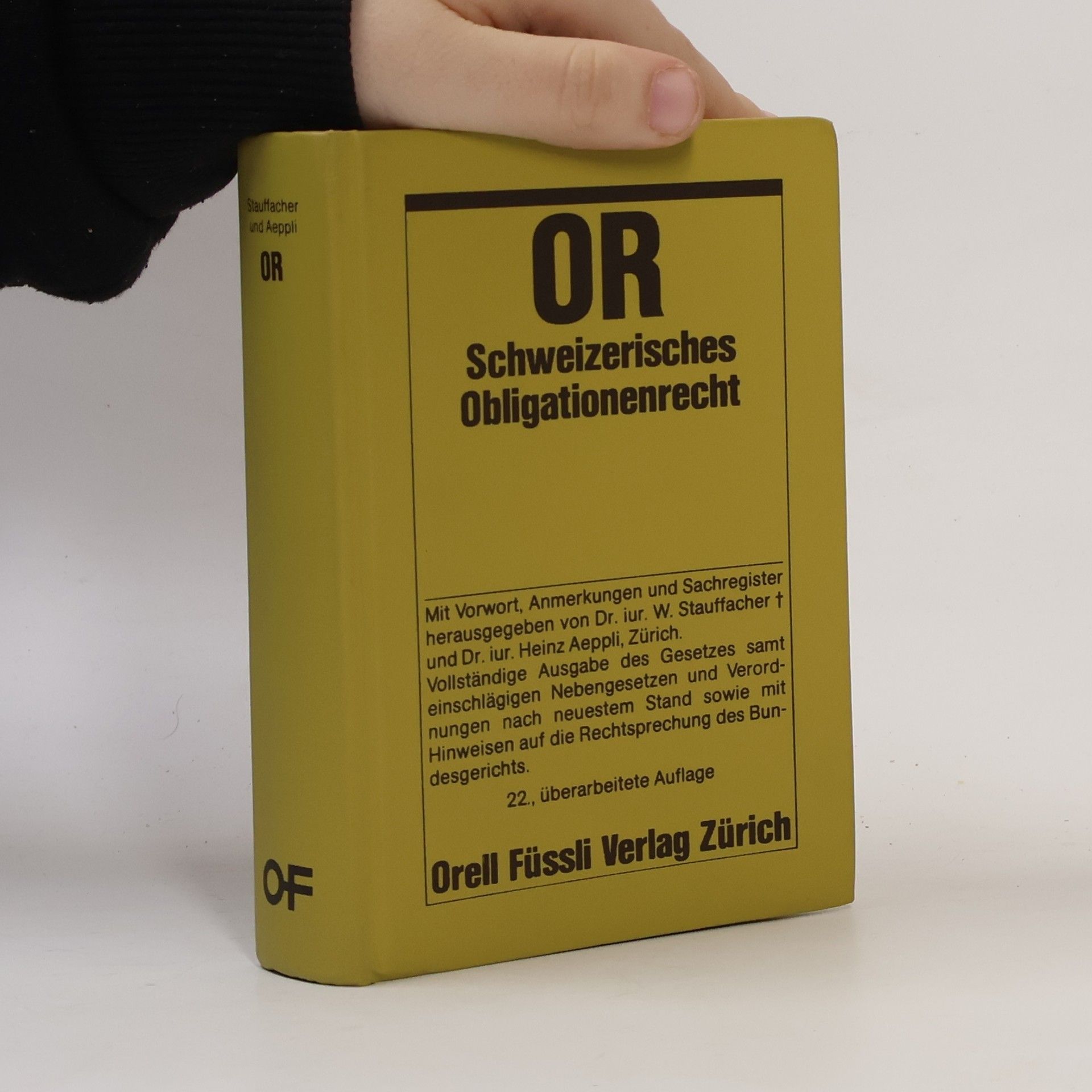 Werner Stauffacher Schweizerisches Obligationenrecht