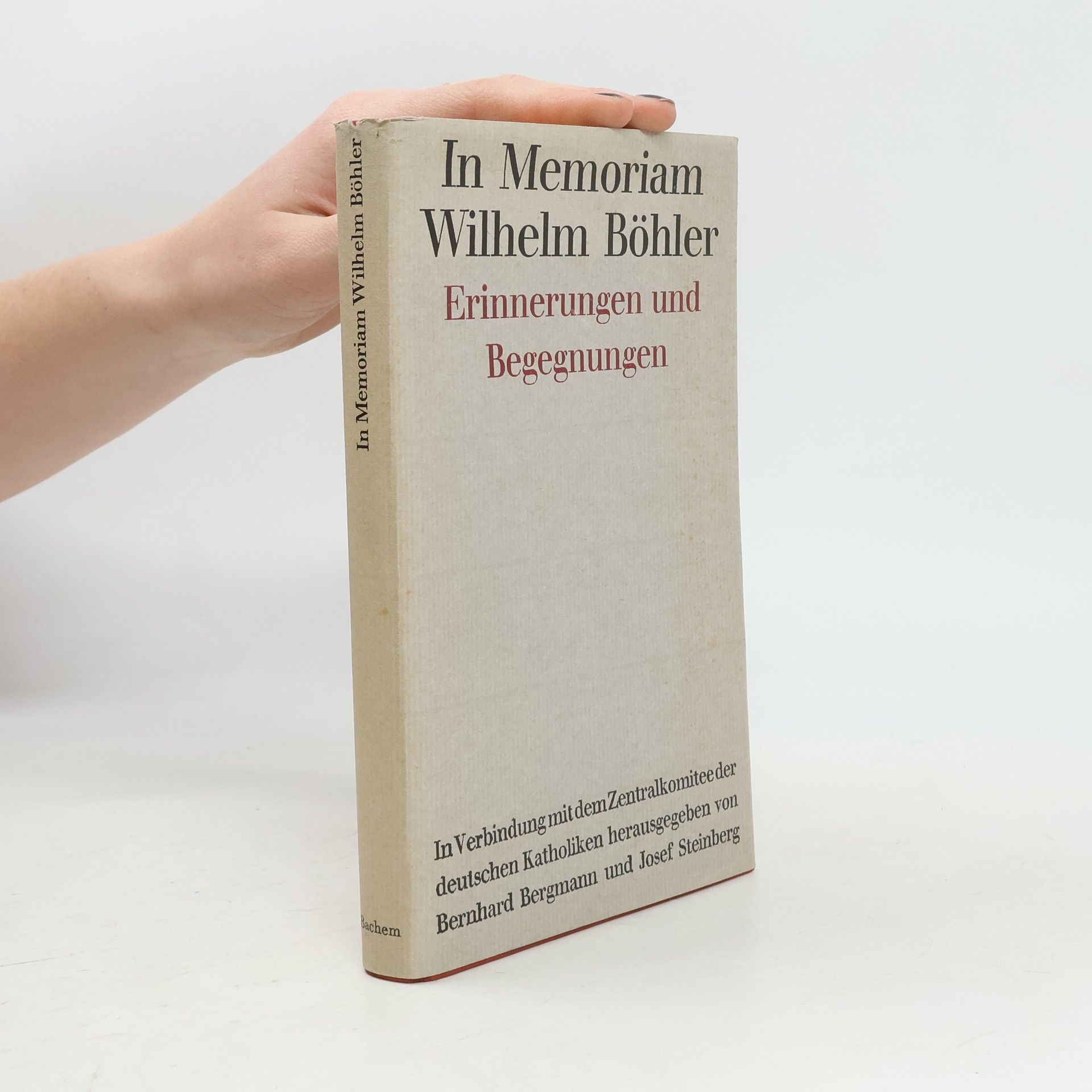 Collectif d'auteurs In Memoriam Wilhelm Böhler