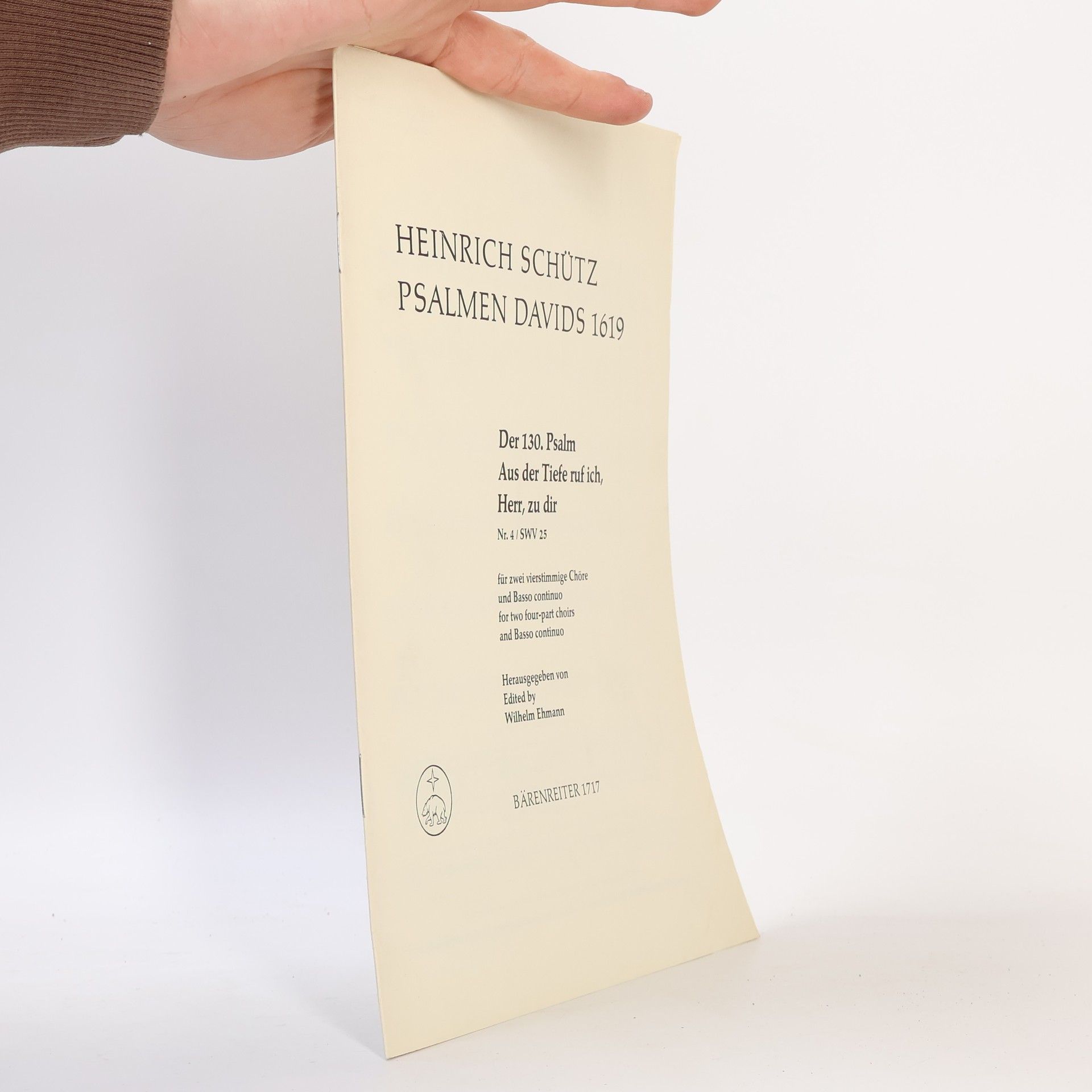 Heinrich Schütz Psalmen Davids 1619