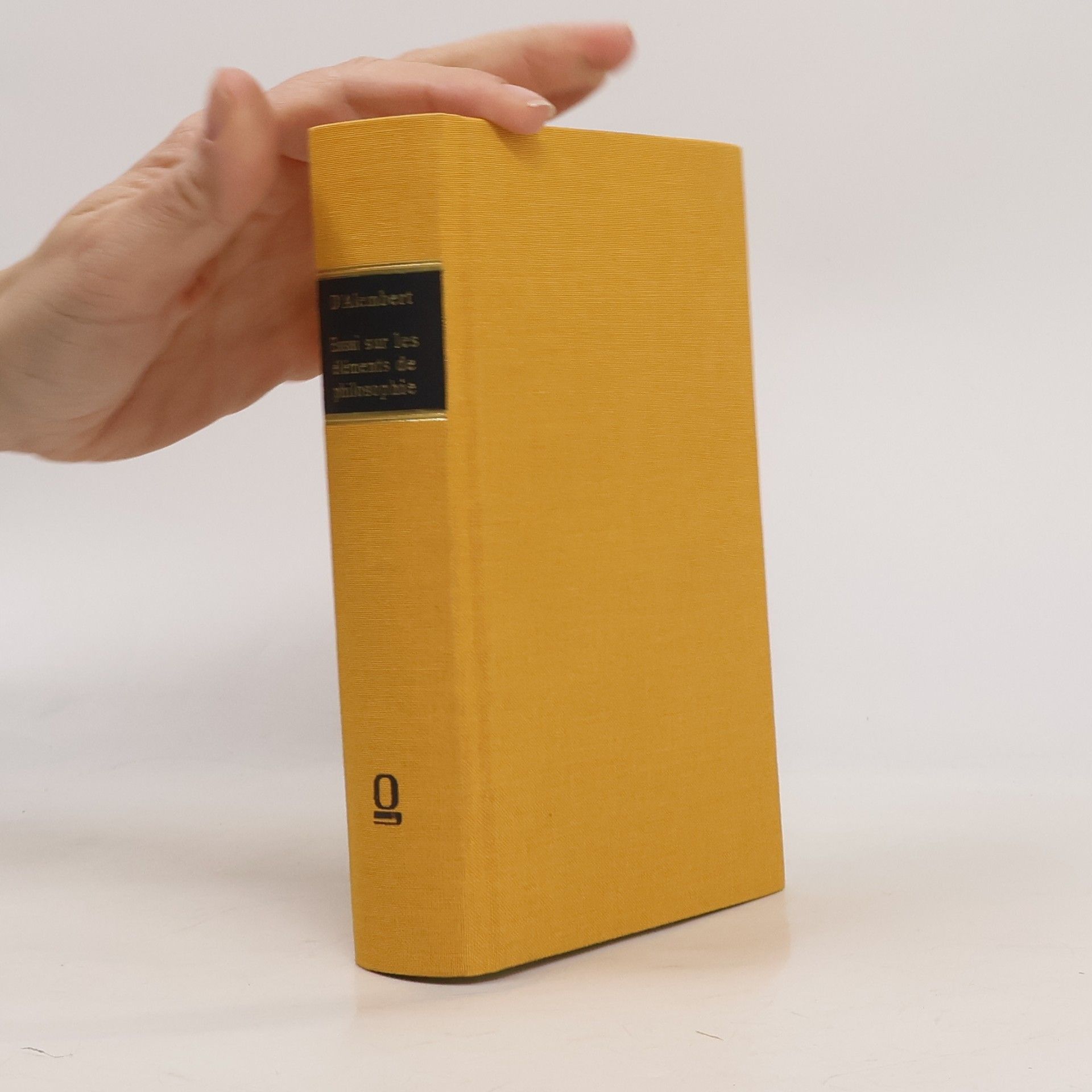 Jean Le Rond D'Alembert Essai sur les éléments de philosophie