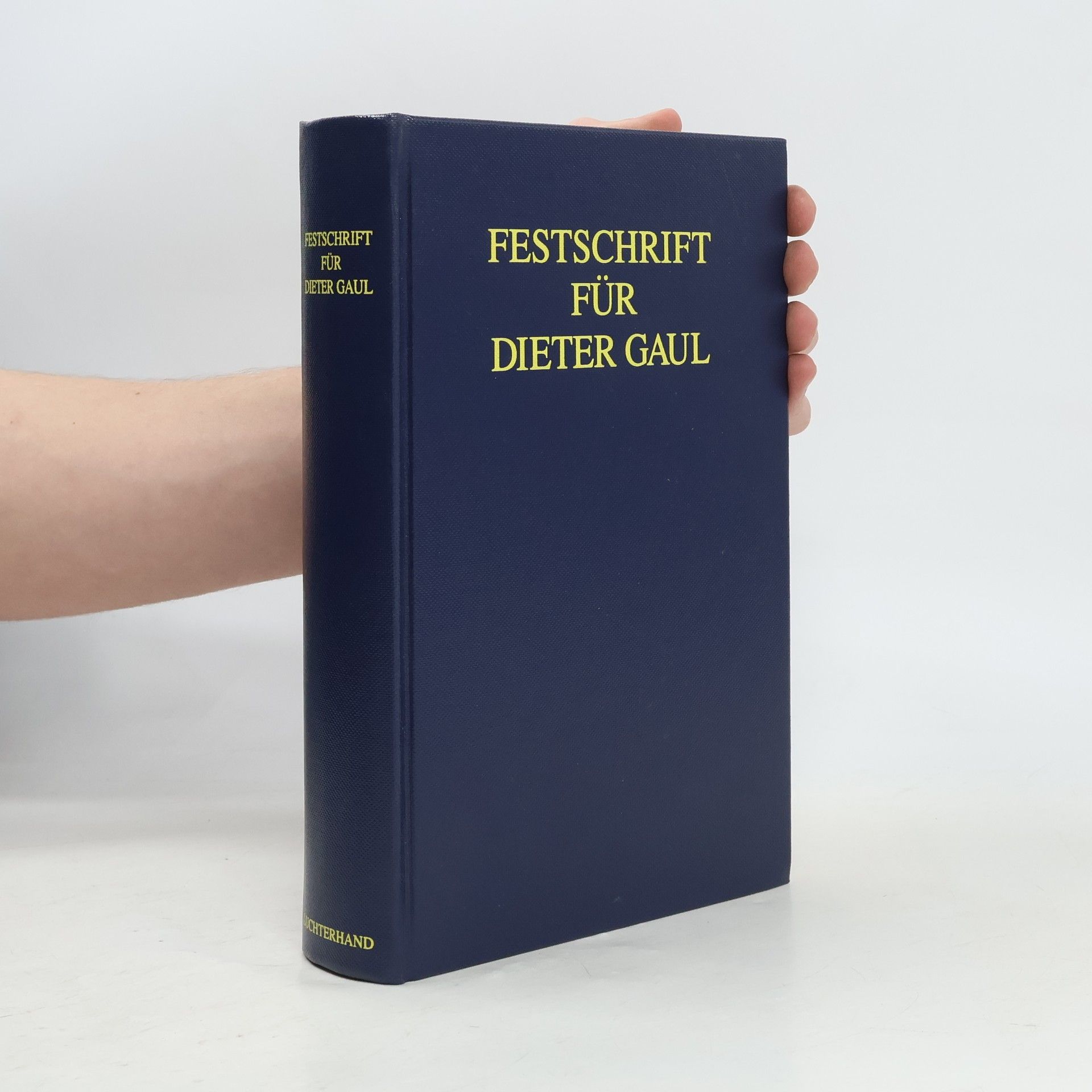 Dietrich Boewer Festschrift für Dieter Gaul zum 70. Geburtstag