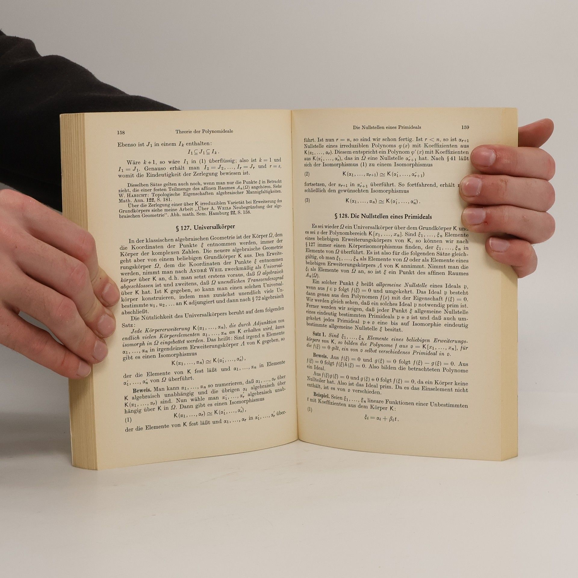 Bartel Leendert van der Waerden Heidelberger Taschenbücher. Algebra