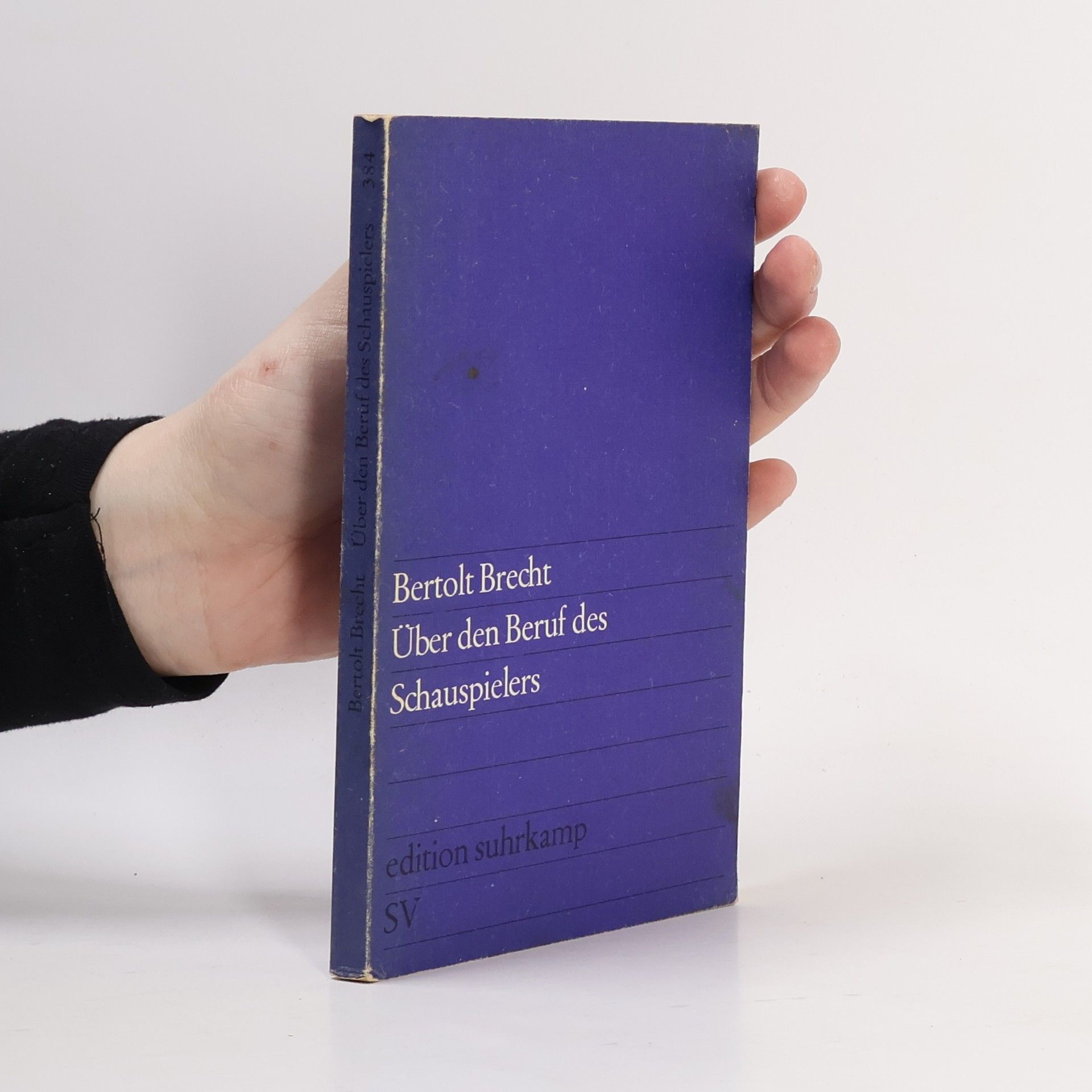 Bertolt Brecht Über den Beruf des Schauspielers