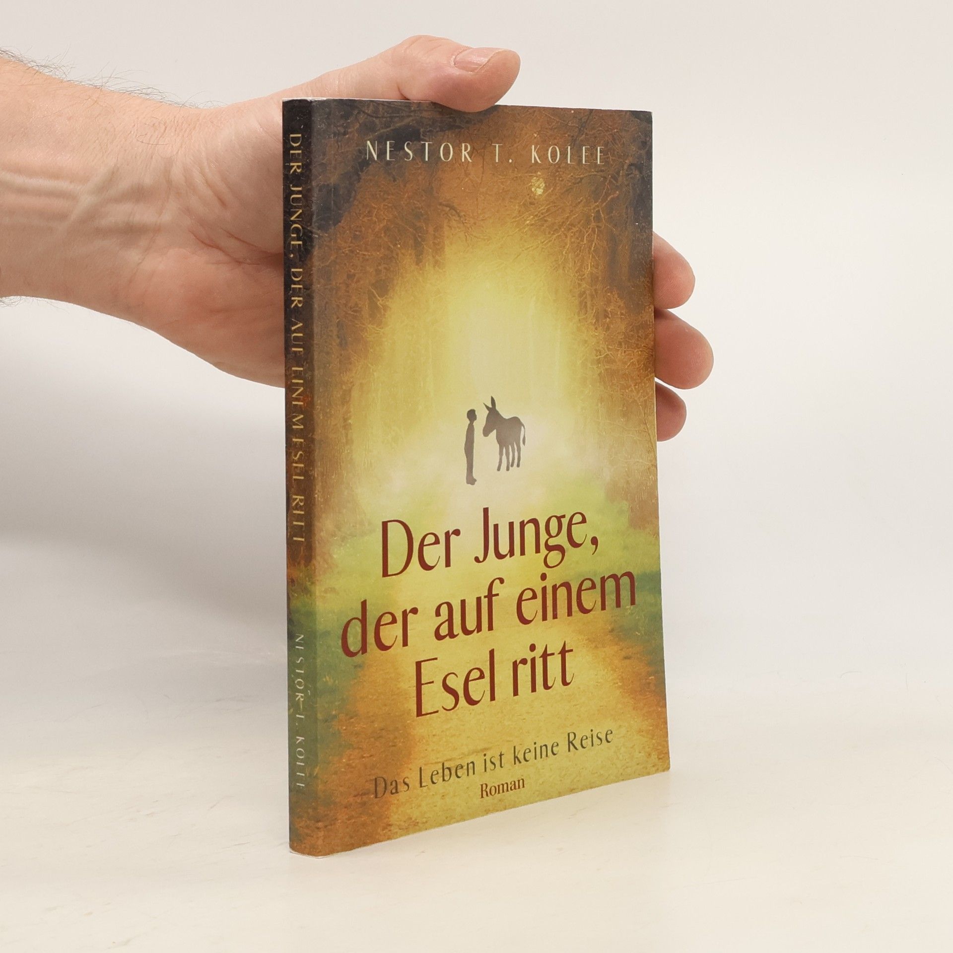 Nestor T. Kolee Junge, der Auf Einem Esel ritt