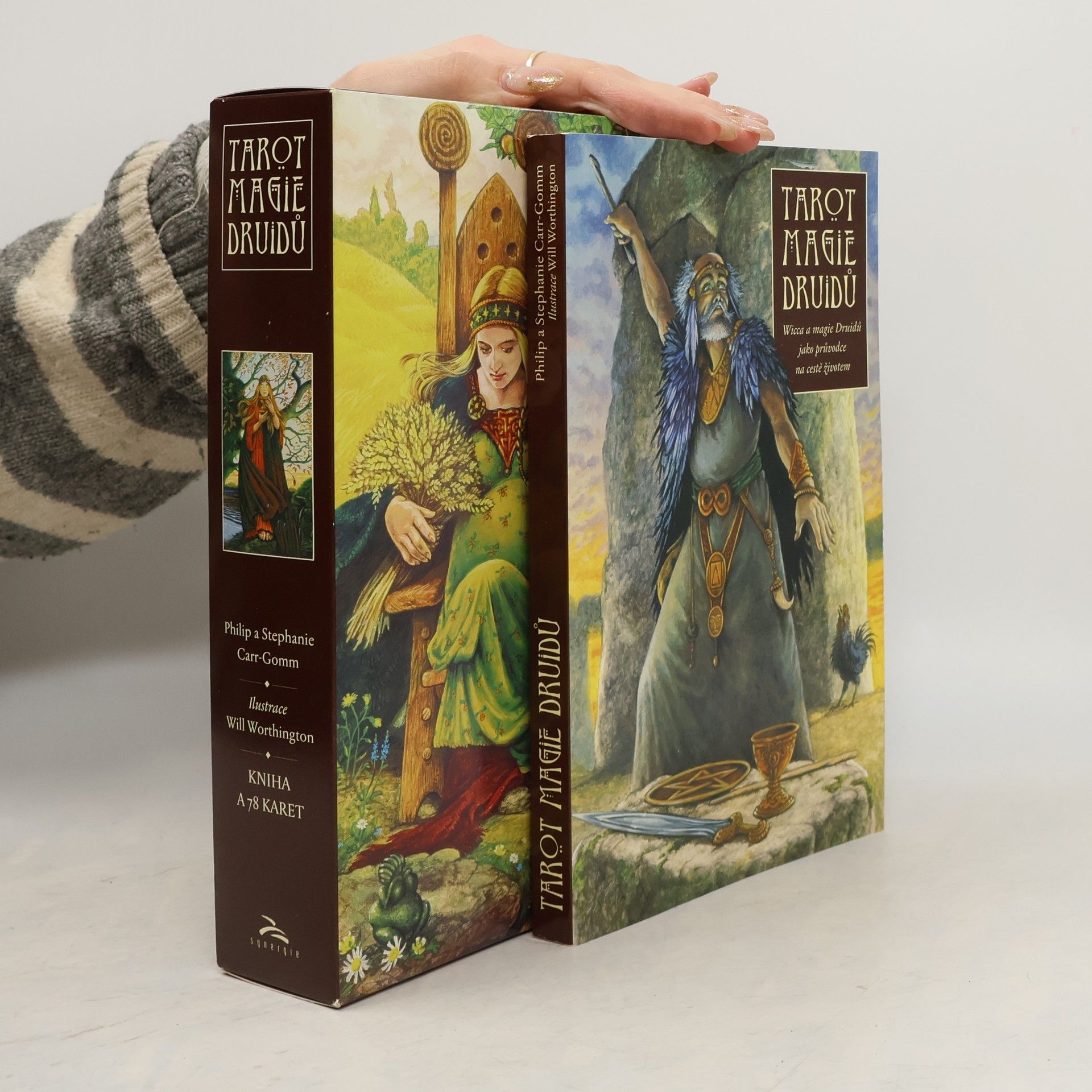 Philip Carr-Gomm Tarot magie Druidů. Kniha a 78 karet