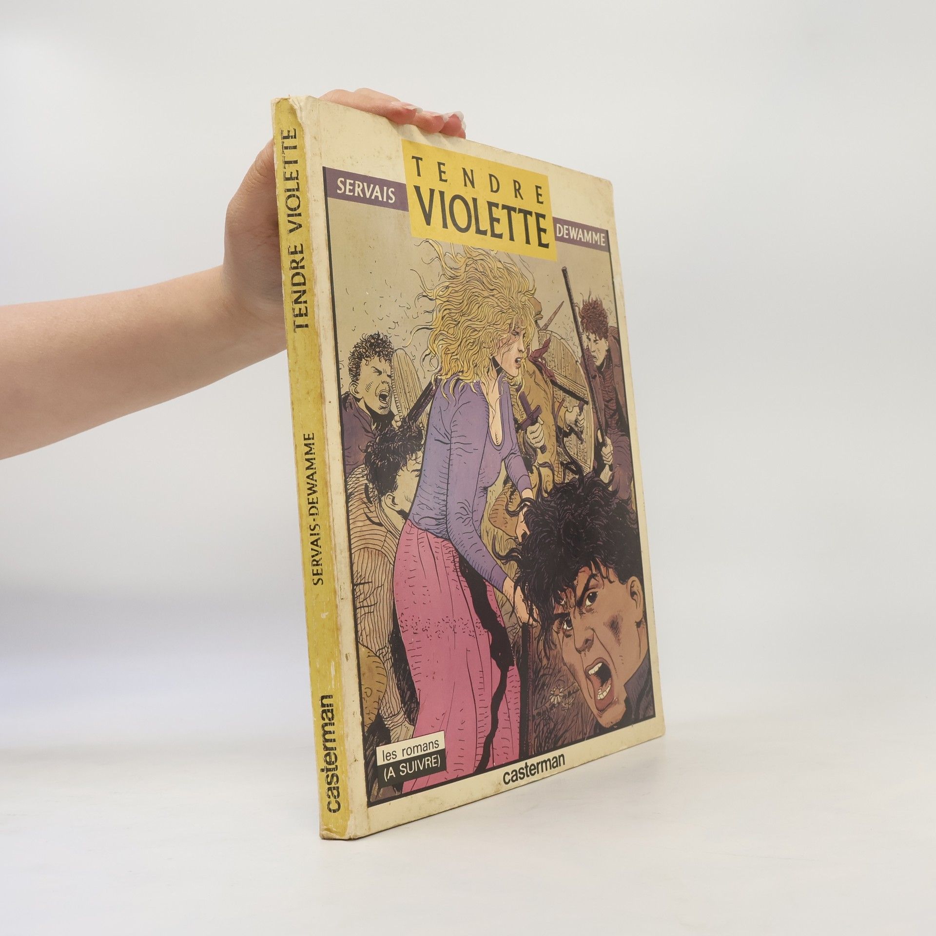 Jean-Claude Servais Tendre violette noir et blanc