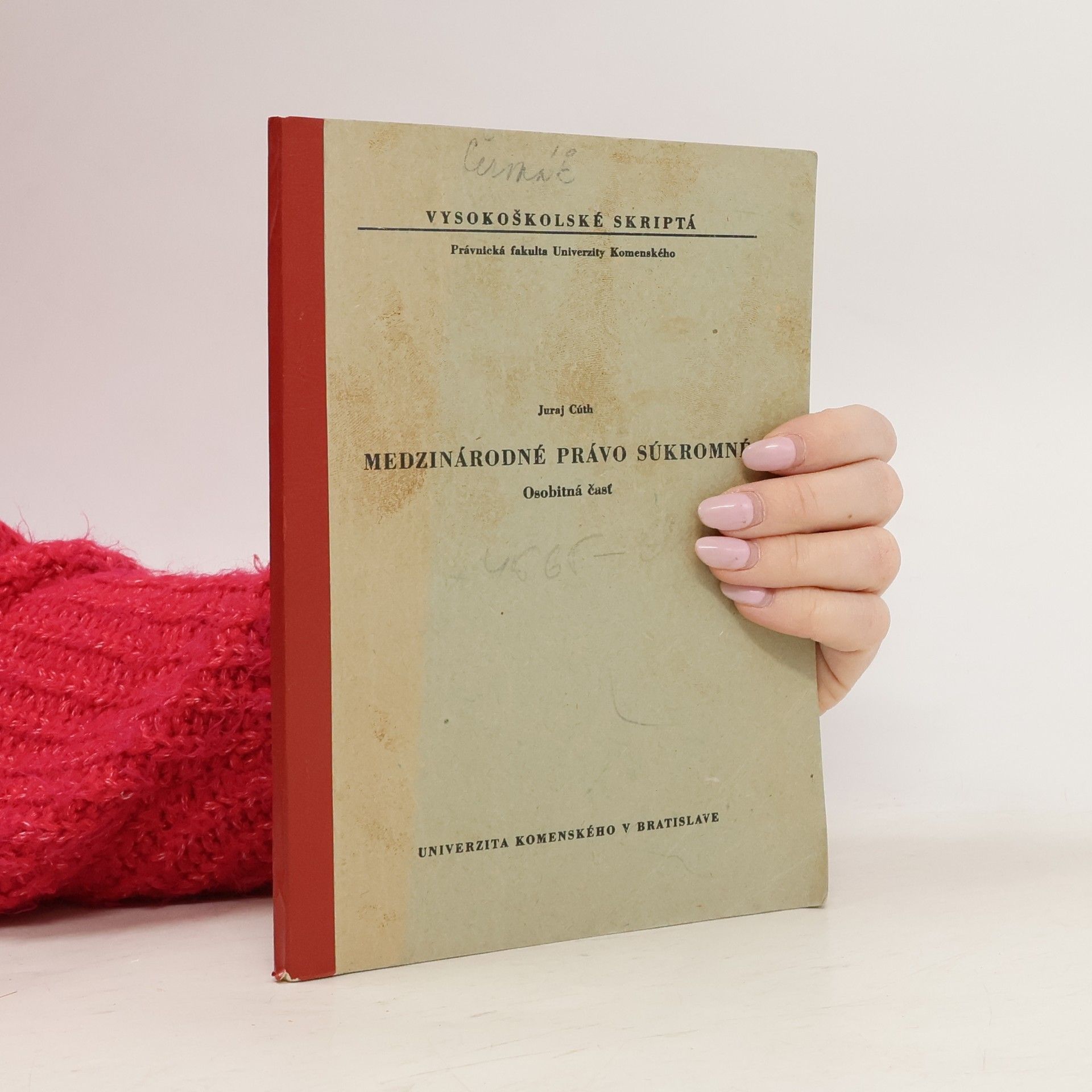 Juraj Cúth Medzinárodné právo súkromné