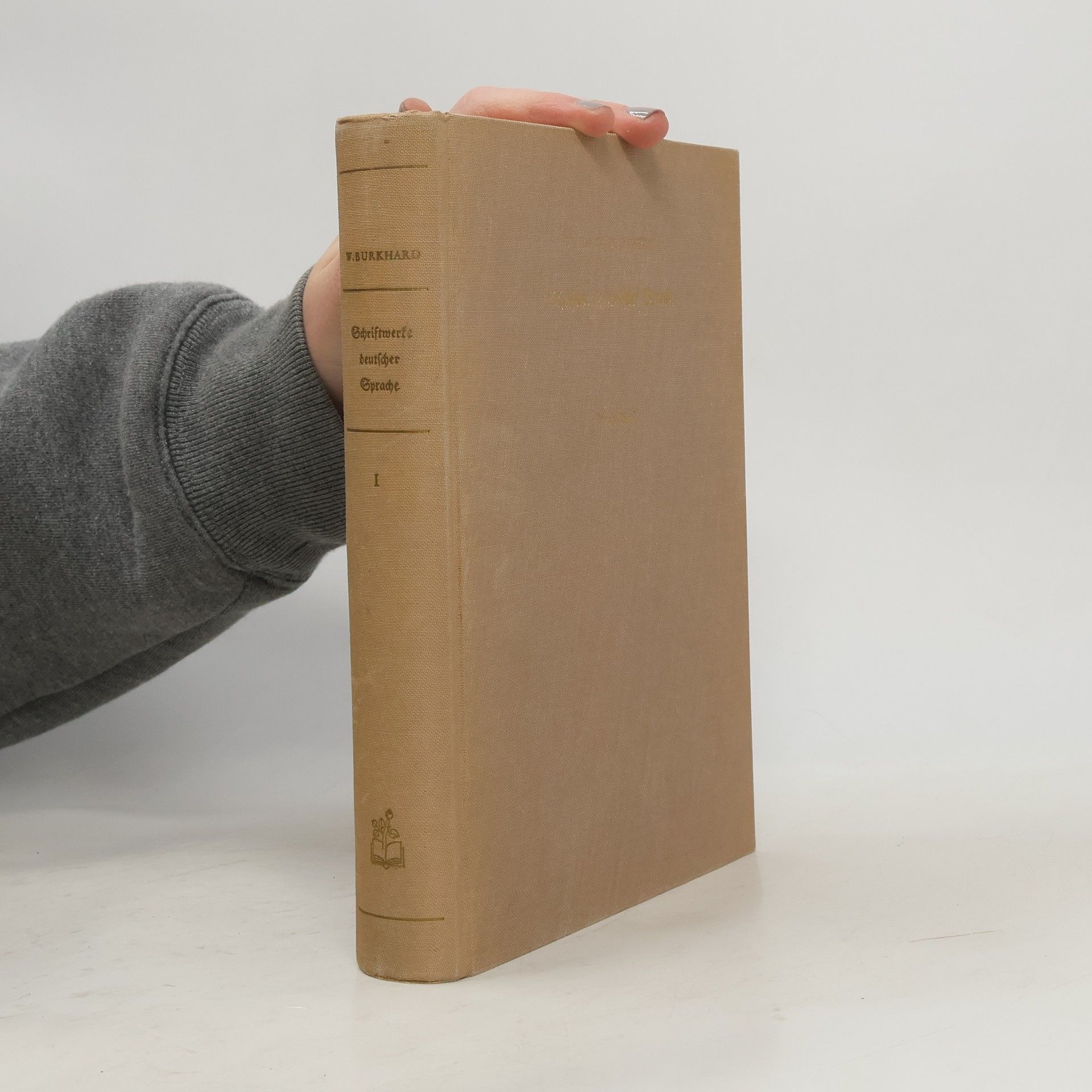 Werner Burkhard Schriftwerke deutscher Sprache I