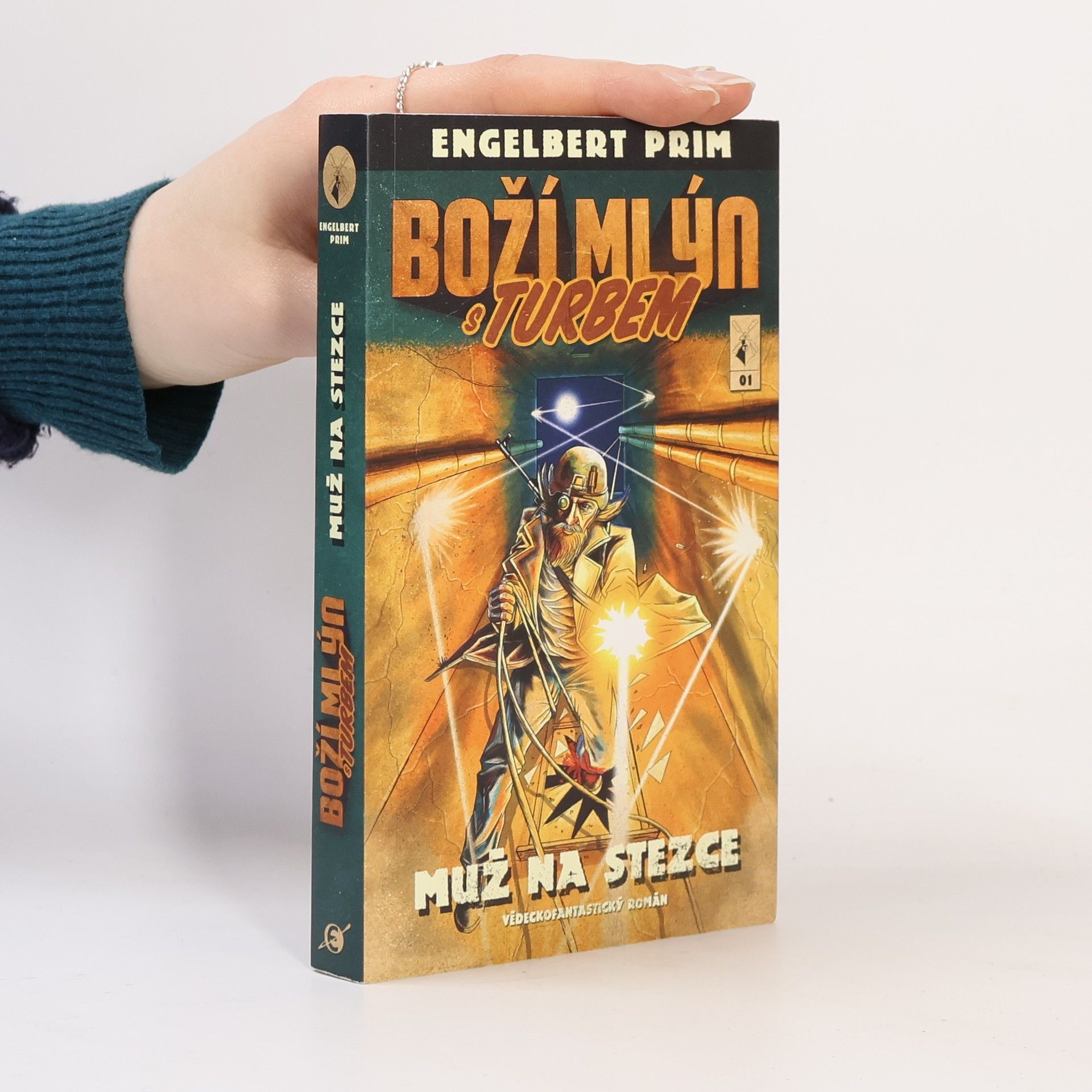 Engelbert Prim Boží mlýn s turbem. Muž na stezce