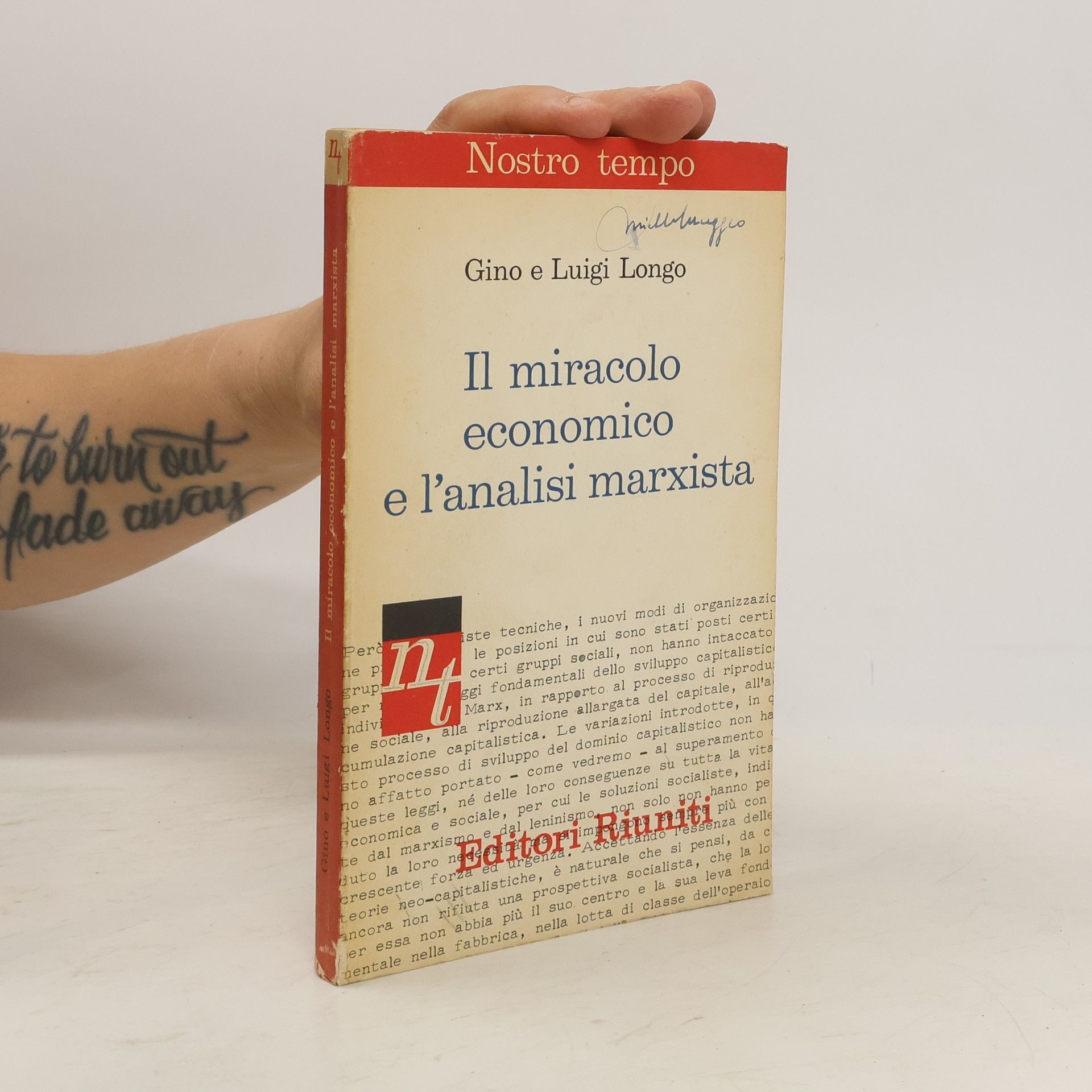 Gino Longo Il miracolo economico e l'analisi marxista