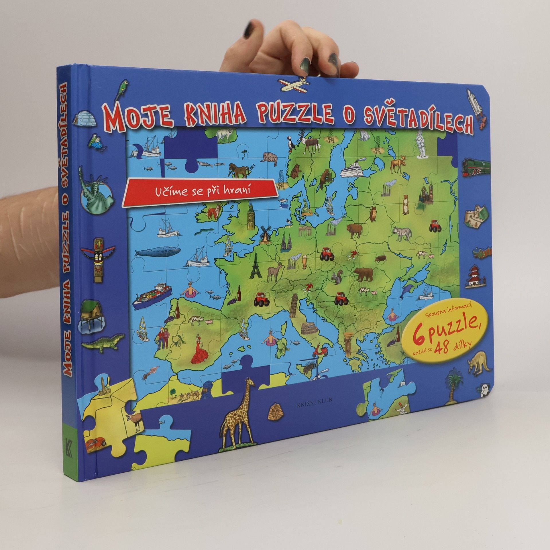 Friedemann Bedürftig Moje kniha puzzle o světadílech. Učíme se při hraní