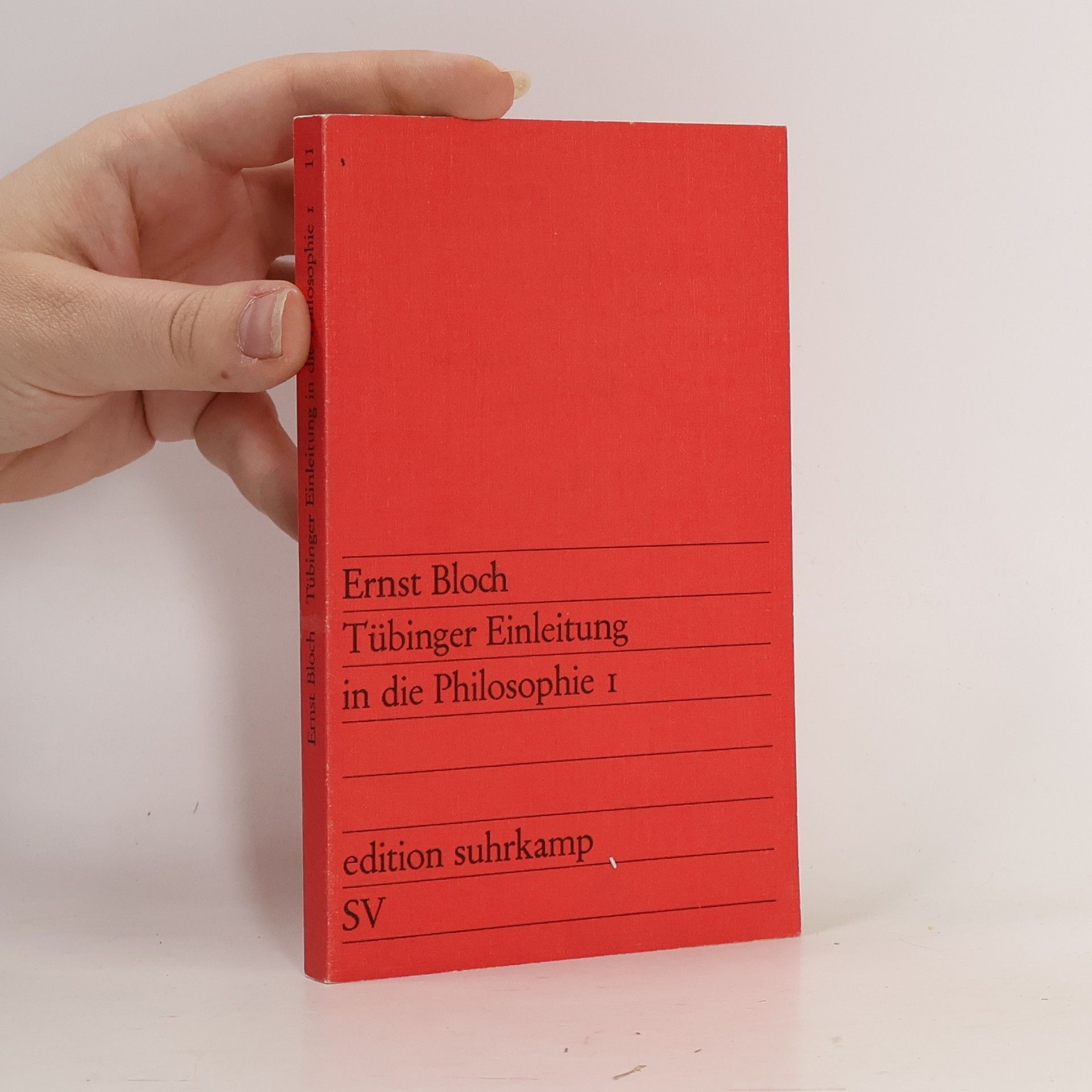 Ernst Bloch Tübinger Einleitung in die Philosophie I.
