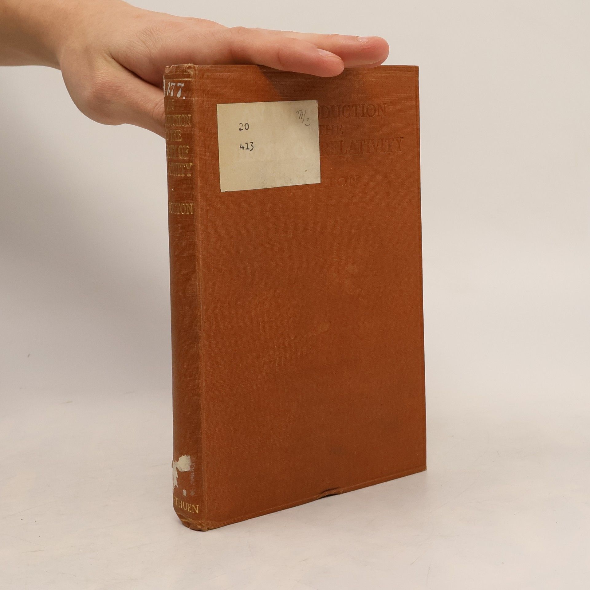 L. Bolton An Introduction to the Theory of Relativity