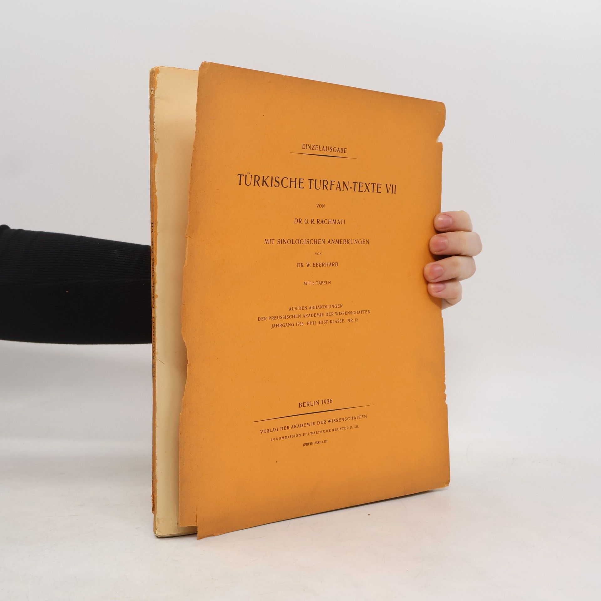 Gabdul Raschid Rachmati Türkische Turfan-Texte VII