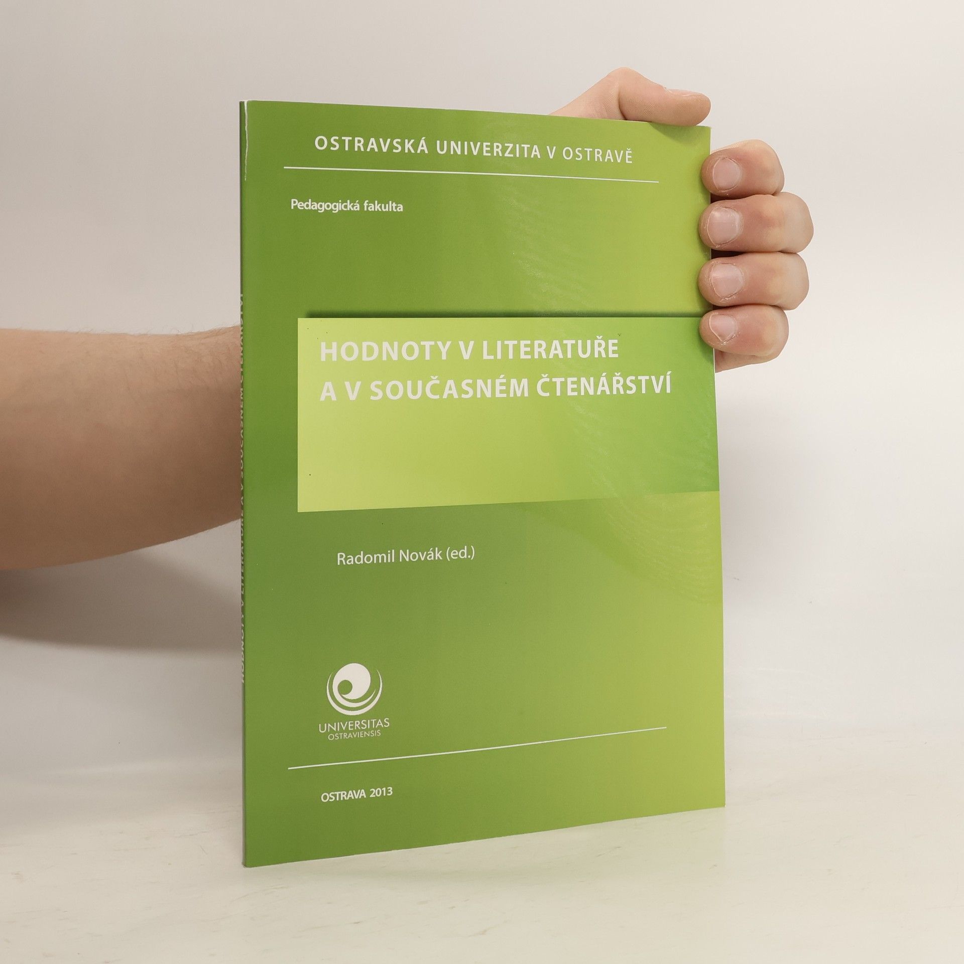 Radomil Novák Hodnoty v literatuře a v současném čtenářství