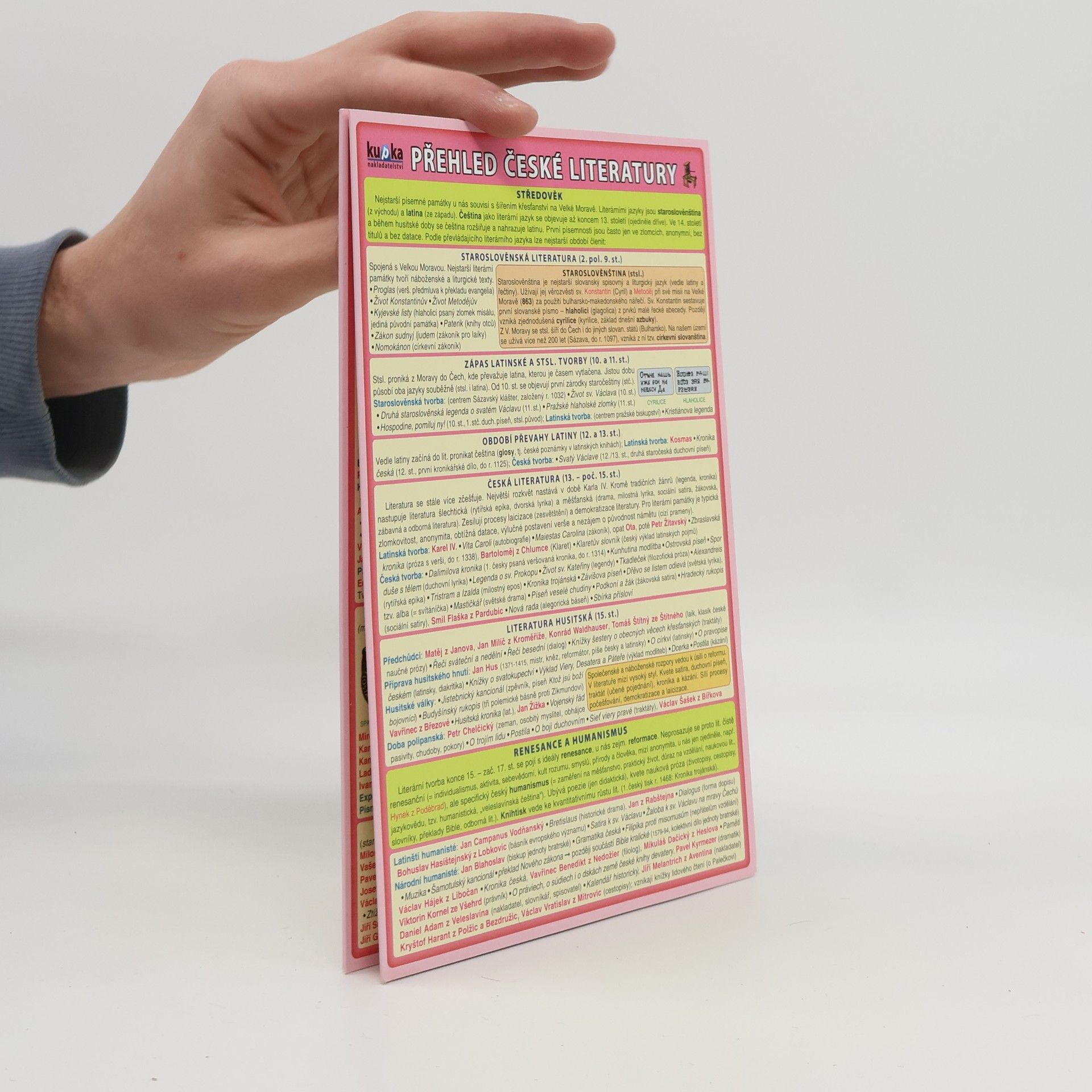 Petr Kupka Přehled české literatury