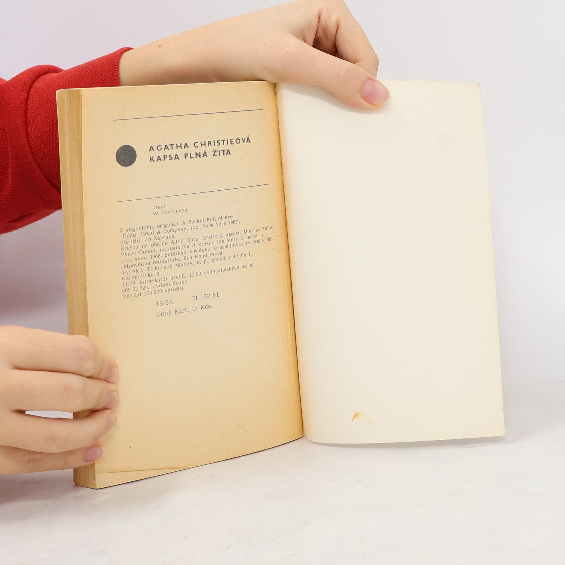 Agatha Christie Kapsa plná žita