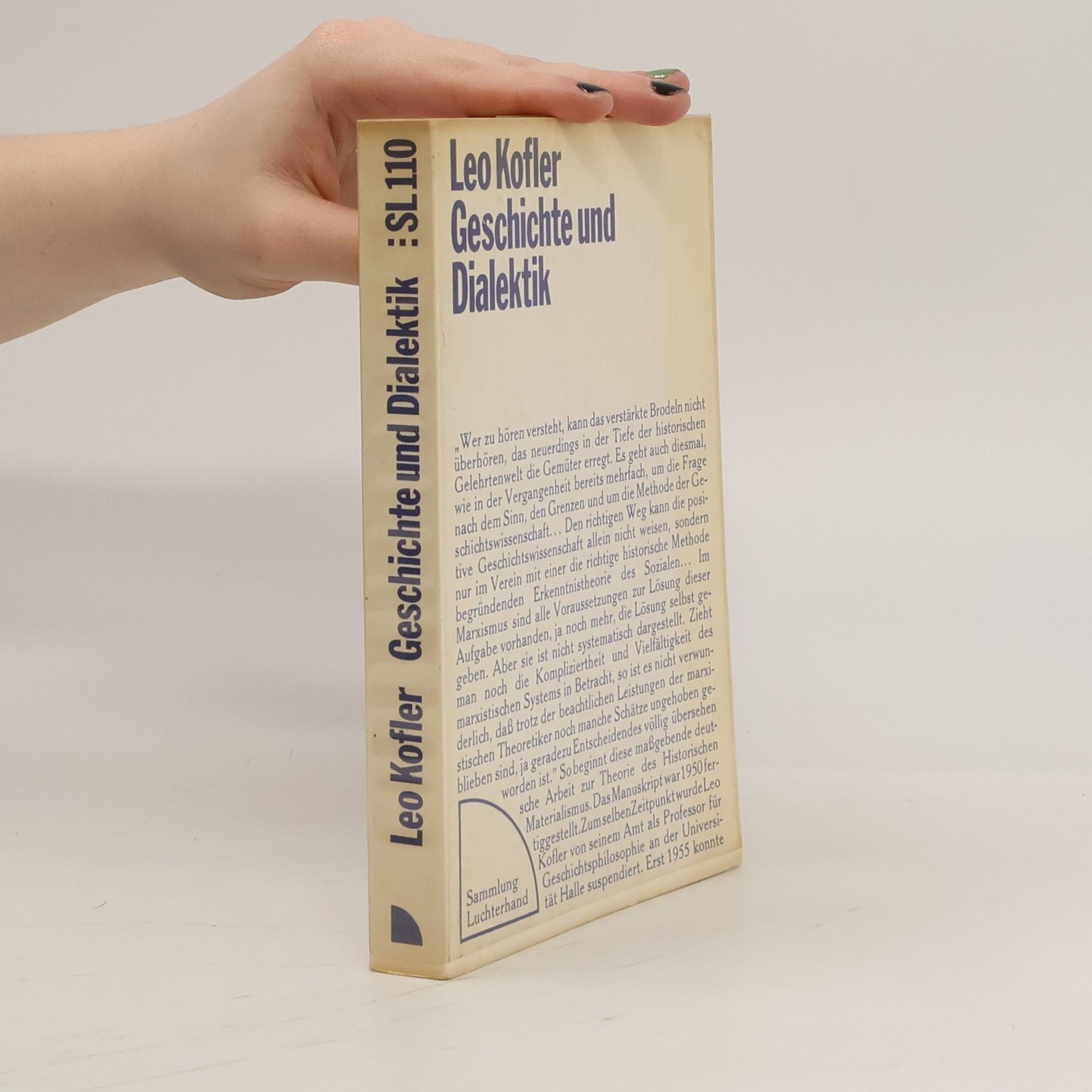 Leo Kofler Geschichte und Dialektik