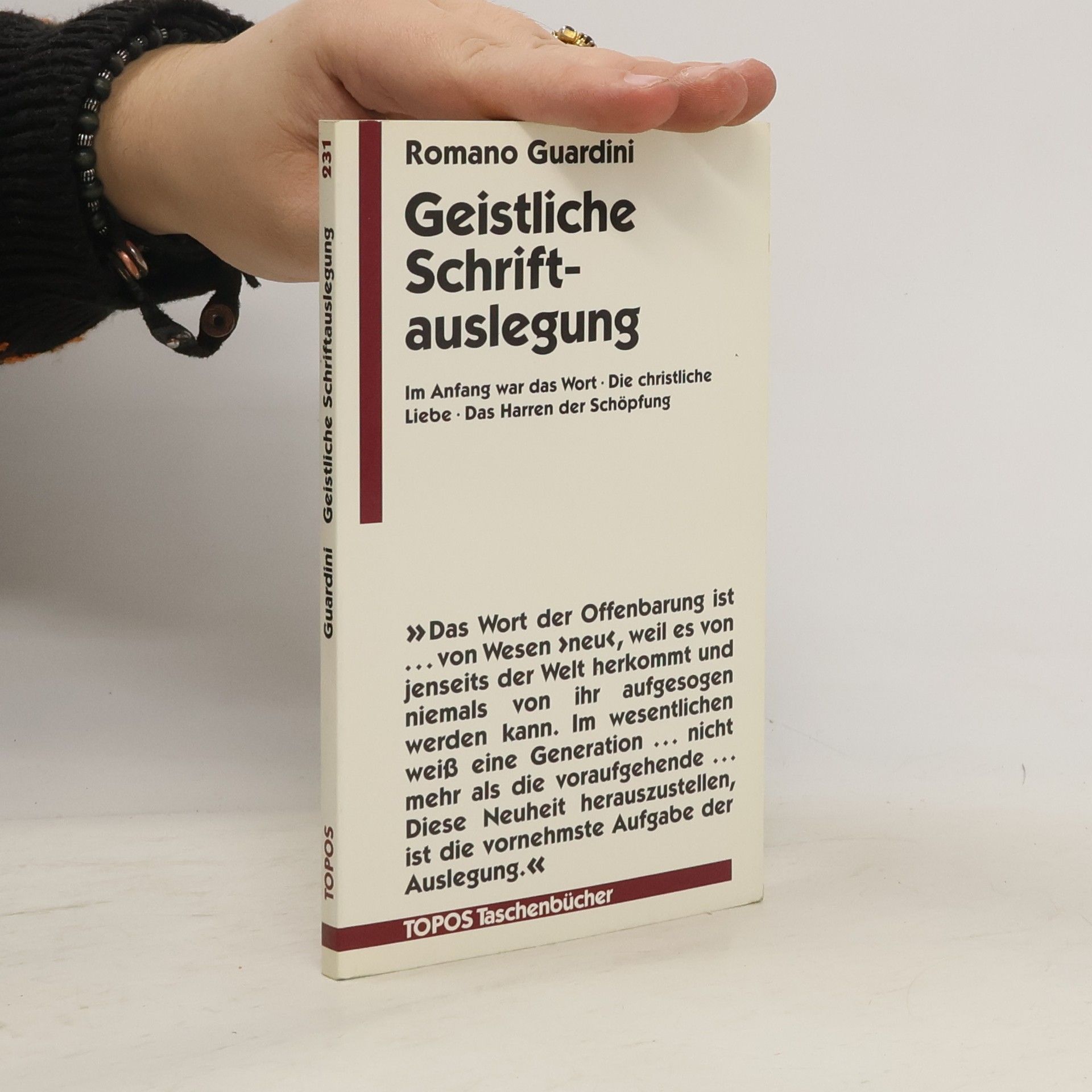 Romano Guardini Geistliche Schriftauslegung
