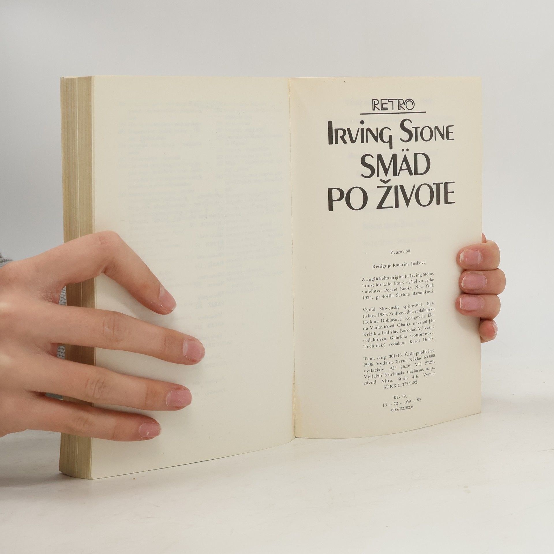 Irving Stone Smäd po živote