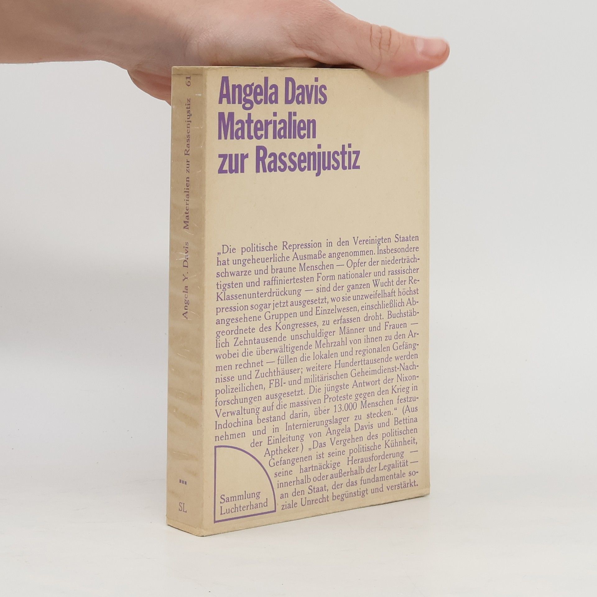 Angela Davis Materialien zur Rassenjustiz