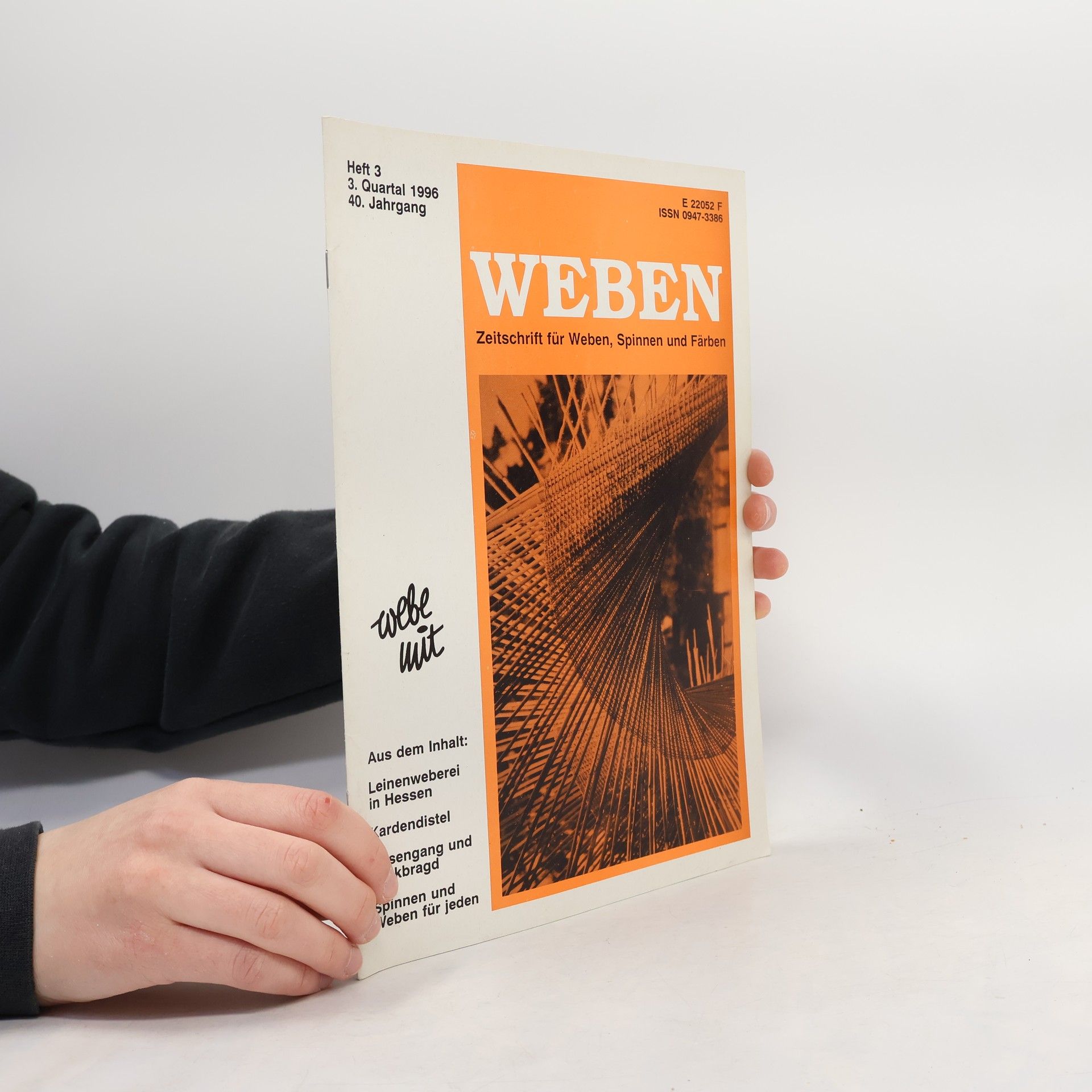 Autorenkollektiv Weben. Heft 3. 3. Quartal 1996. 40. Jahrgang