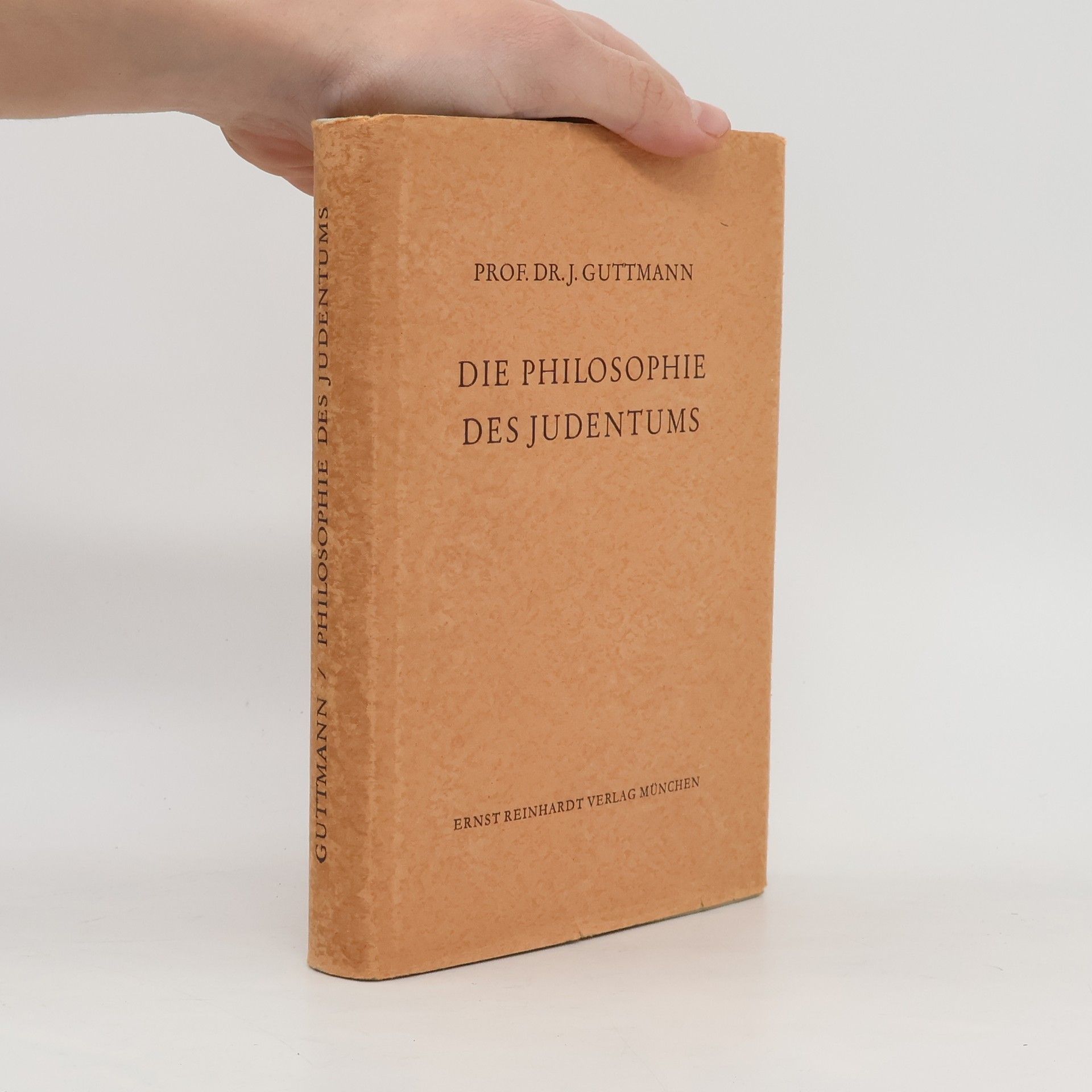 Julius Guttmann Die Philosophie des Judentums