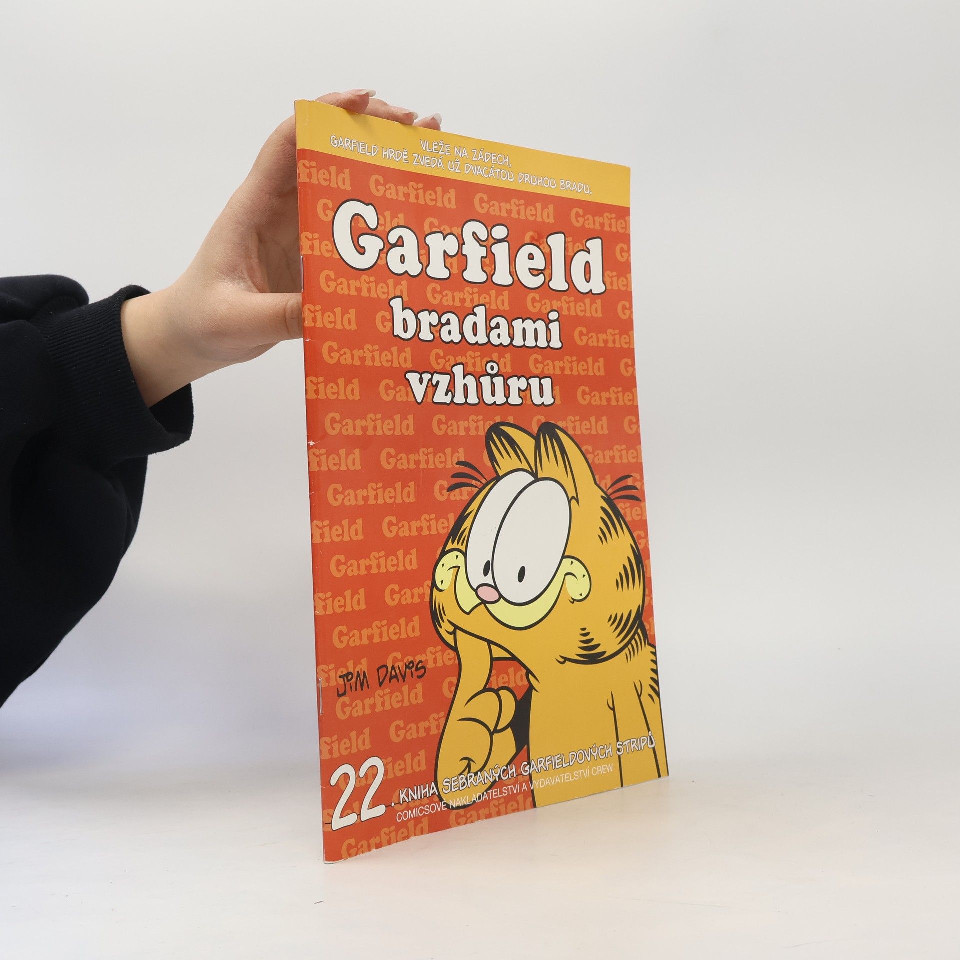Jim Davis Garfield bradami vzhůru