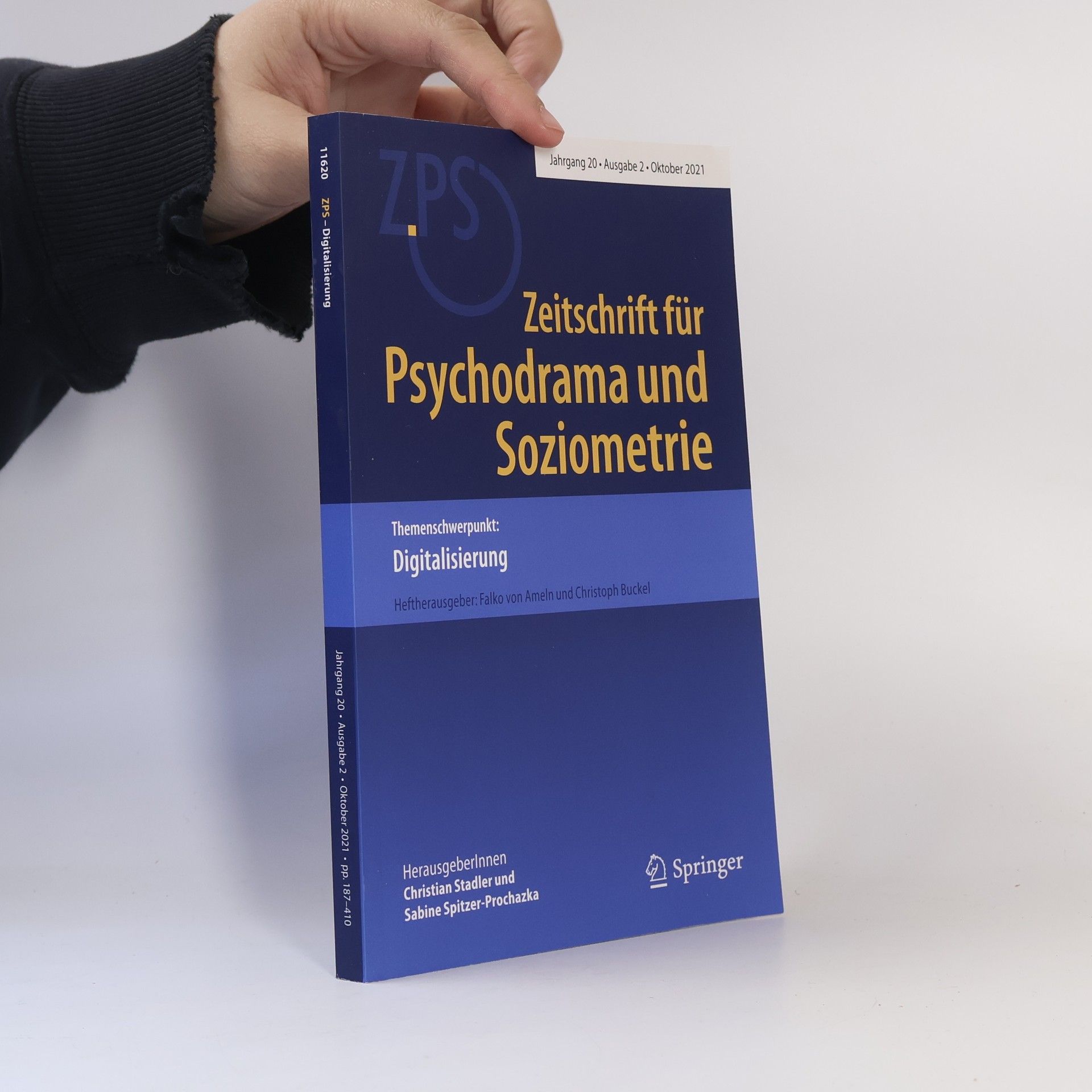 Christian Stadler Zeitschrift für Psychodrama und Soziometrie 2/2021: Digitalisierung