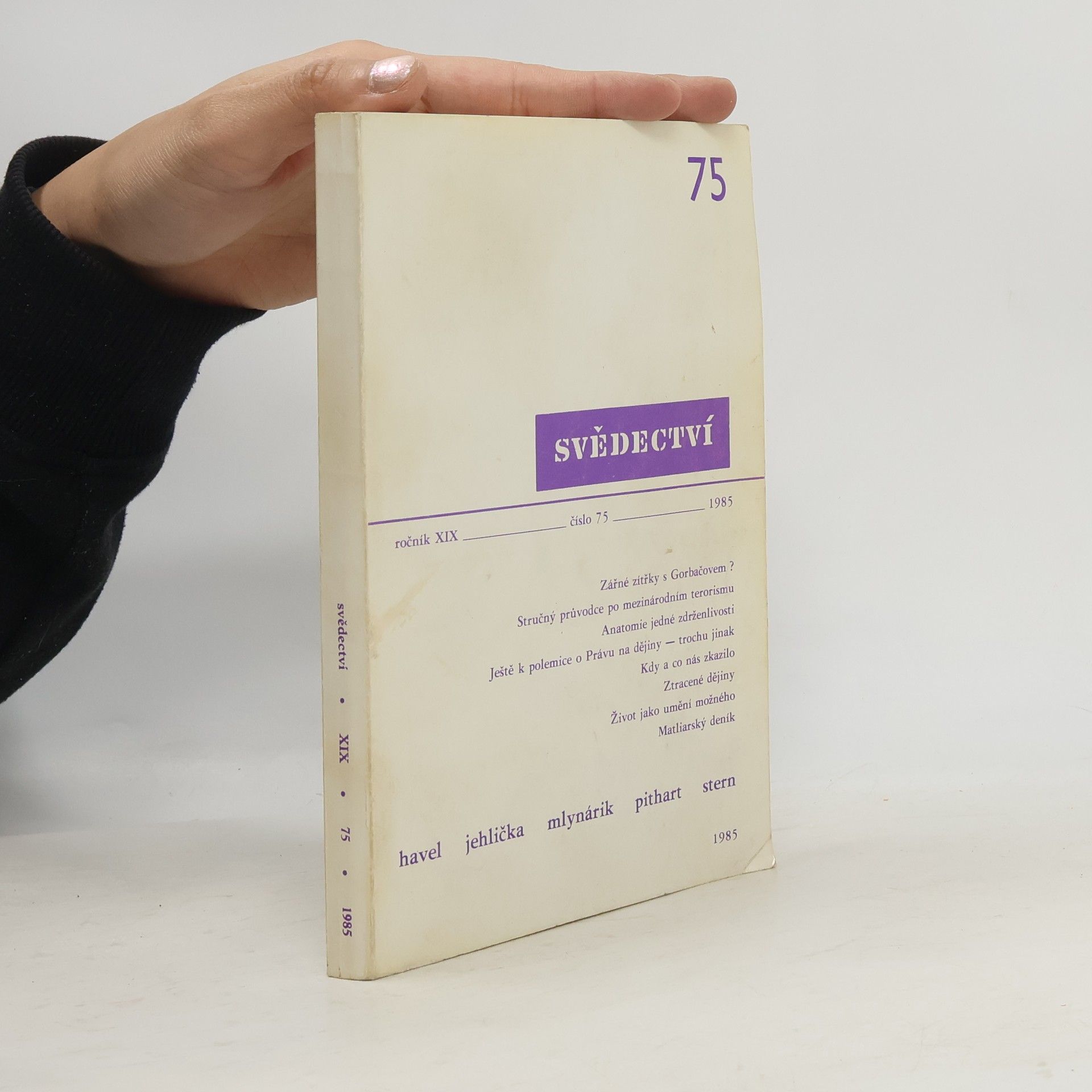 Autorenkollektiv Svědectví ročník XIX, číslo 75