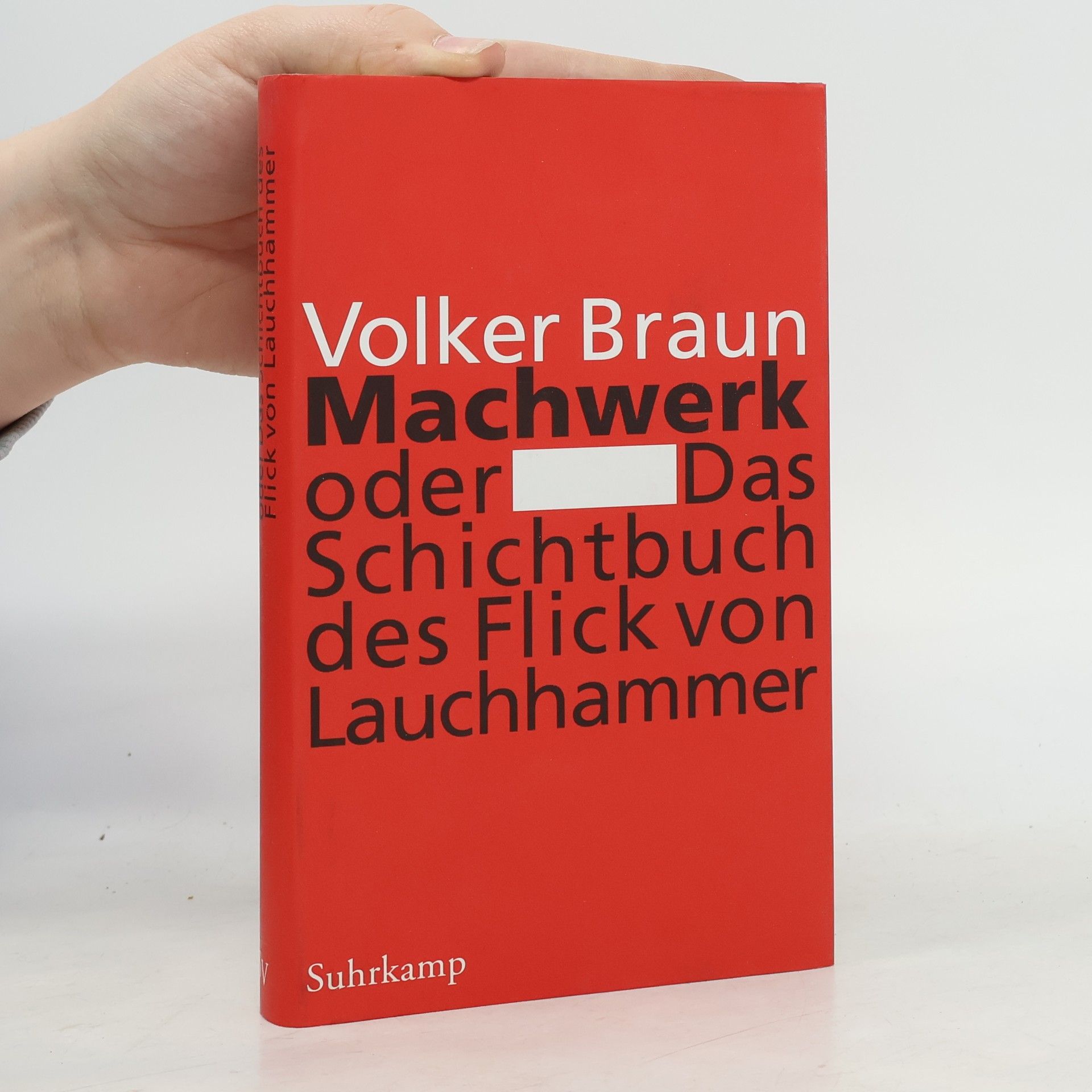 Volker Braun Machwerk oder das Schichtbuch des Flick von Lauchhammer