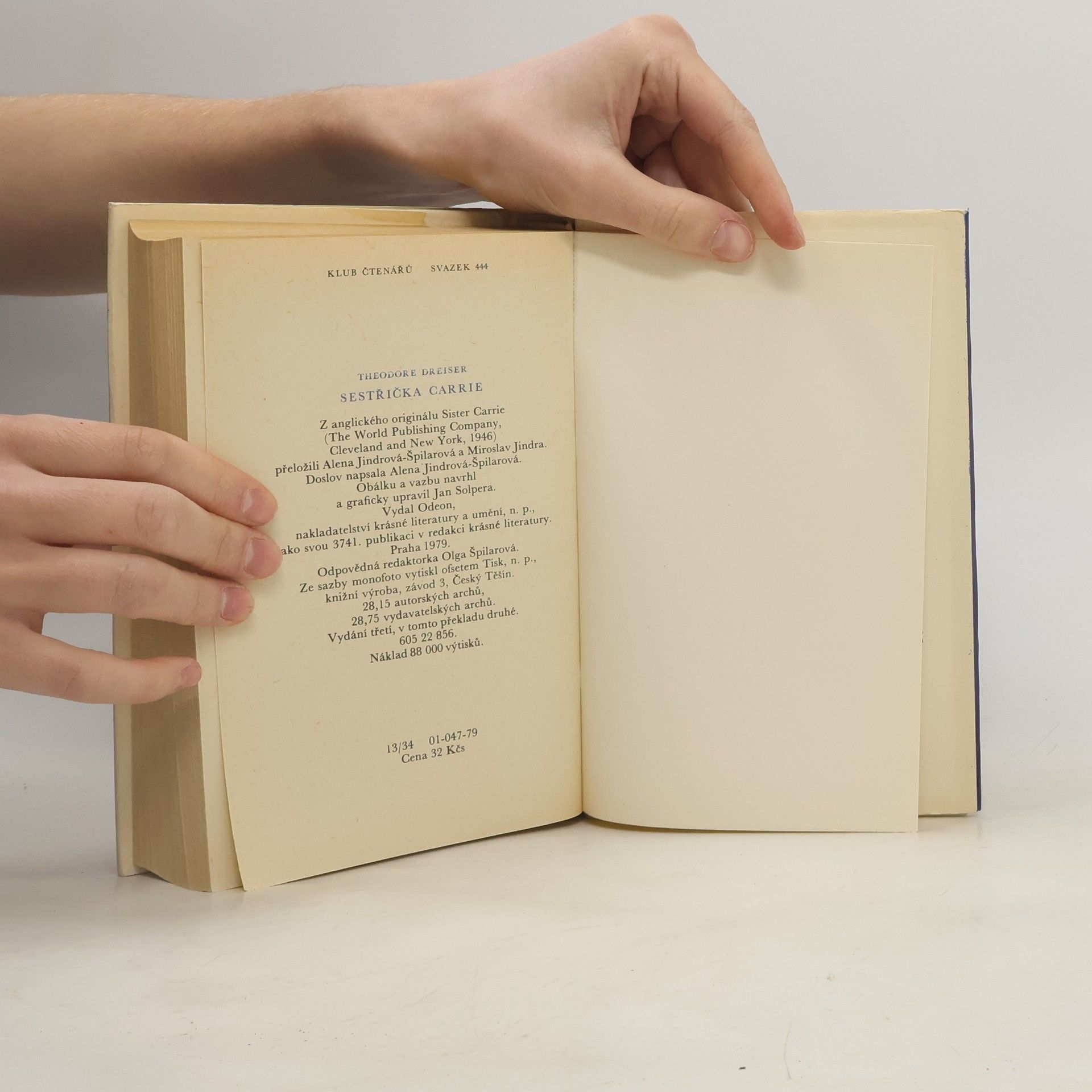 Theodore Dreiser Sestřička Carrie