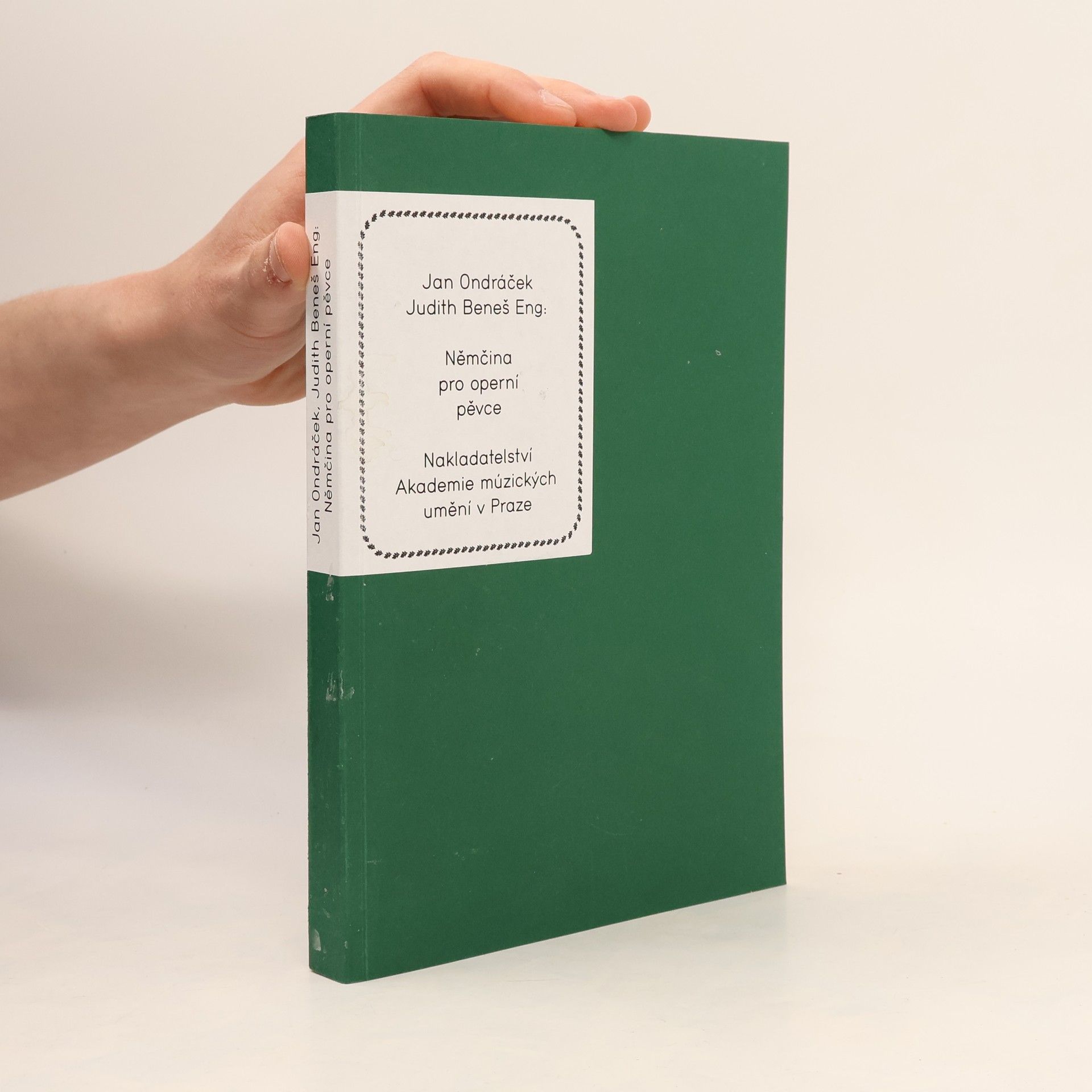 Jan Ondráček Němčina pro operní pěvce