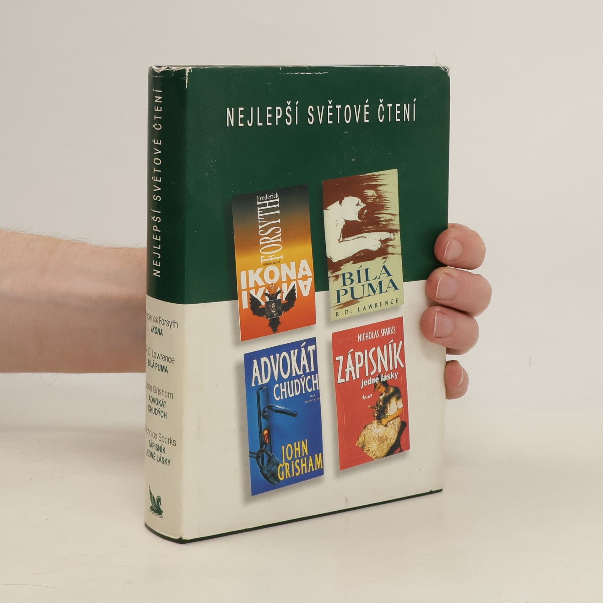 Najlepšie svetové čitanie. Ikona. Biela puma. Advokát chudobných. Zápisník