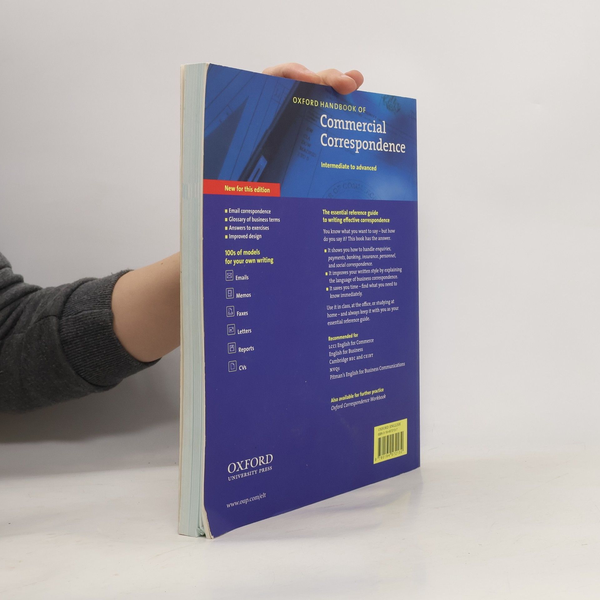 A. Ashley Oxford handbook of commercial correspondence : [intermediate to advanced]