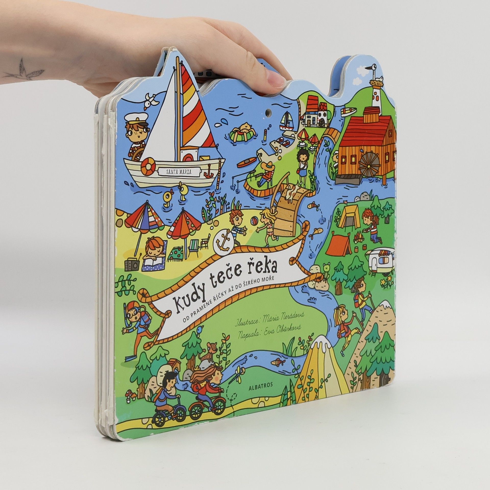 Mária Nerádová Kudy teče řeka : od pramene říčky až do širého moře