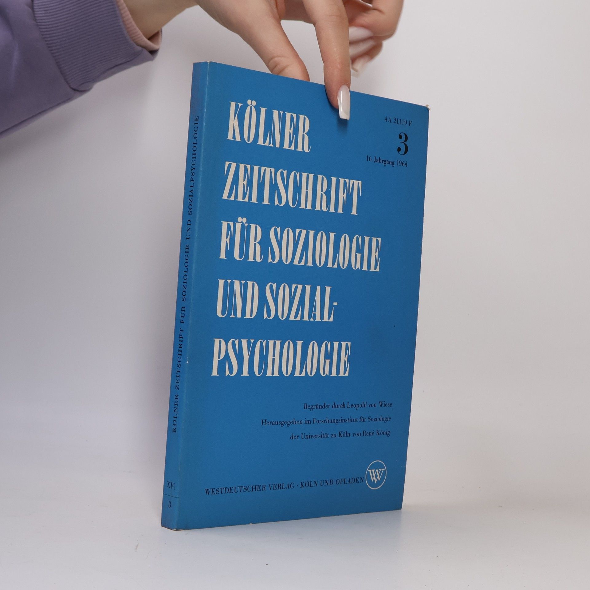 Various authors Kölner Zeitschrift für Soziologie und Sozialpsychologie 3