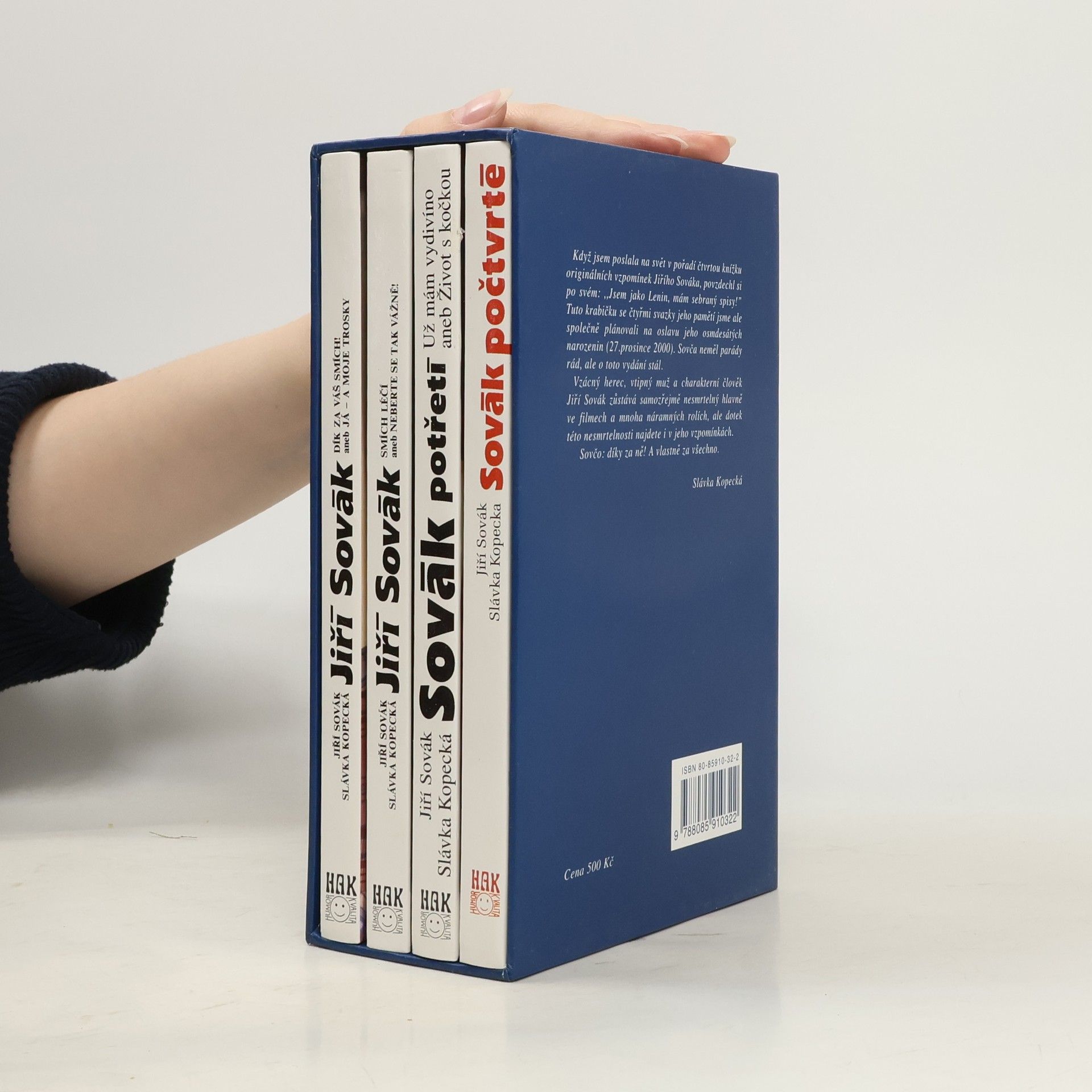 Jiří Sovák Sovákovy sebrané spisy aneb Léčba smíchem (box, 4 svazky)