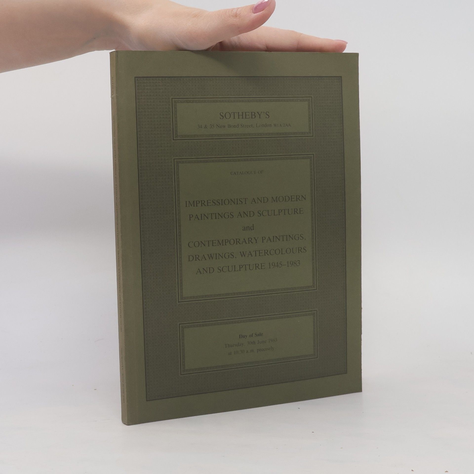 Auteurscollectief Impressionist and Modern Paintings and Sculpture and Contemporary Paintings, Drawings, Watercolours and Sculpture 1945-1983