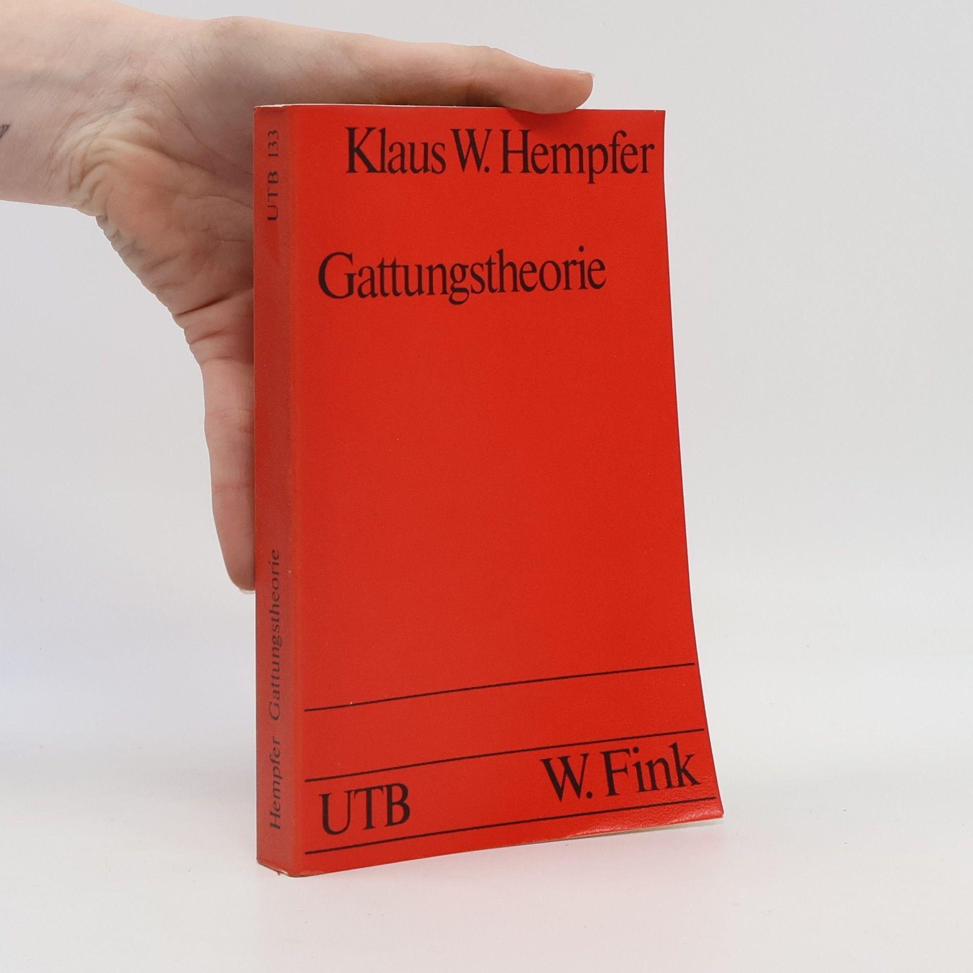 Klaus W. Hempfer Gattungstheorie
