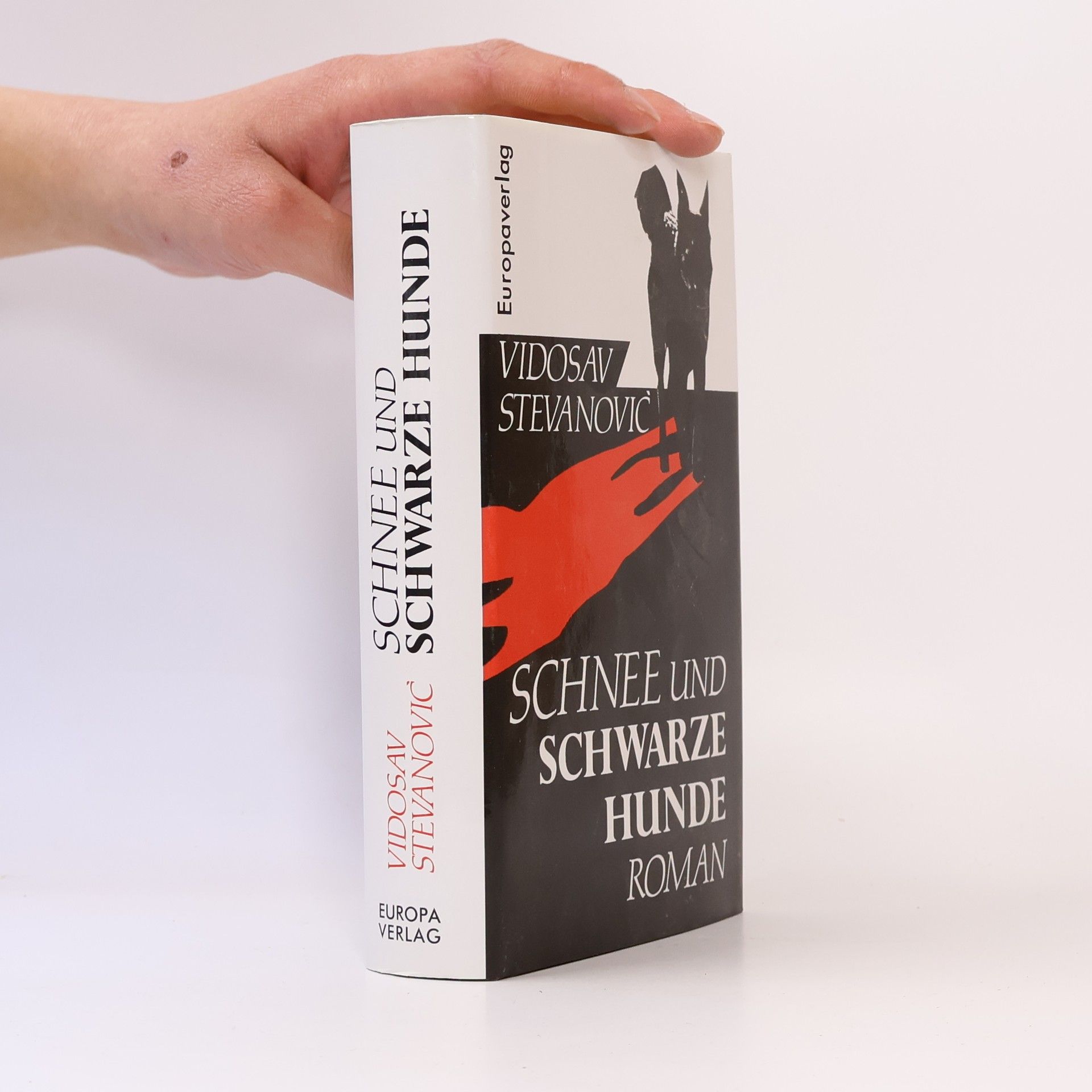 Schnee und schwarze Hunde