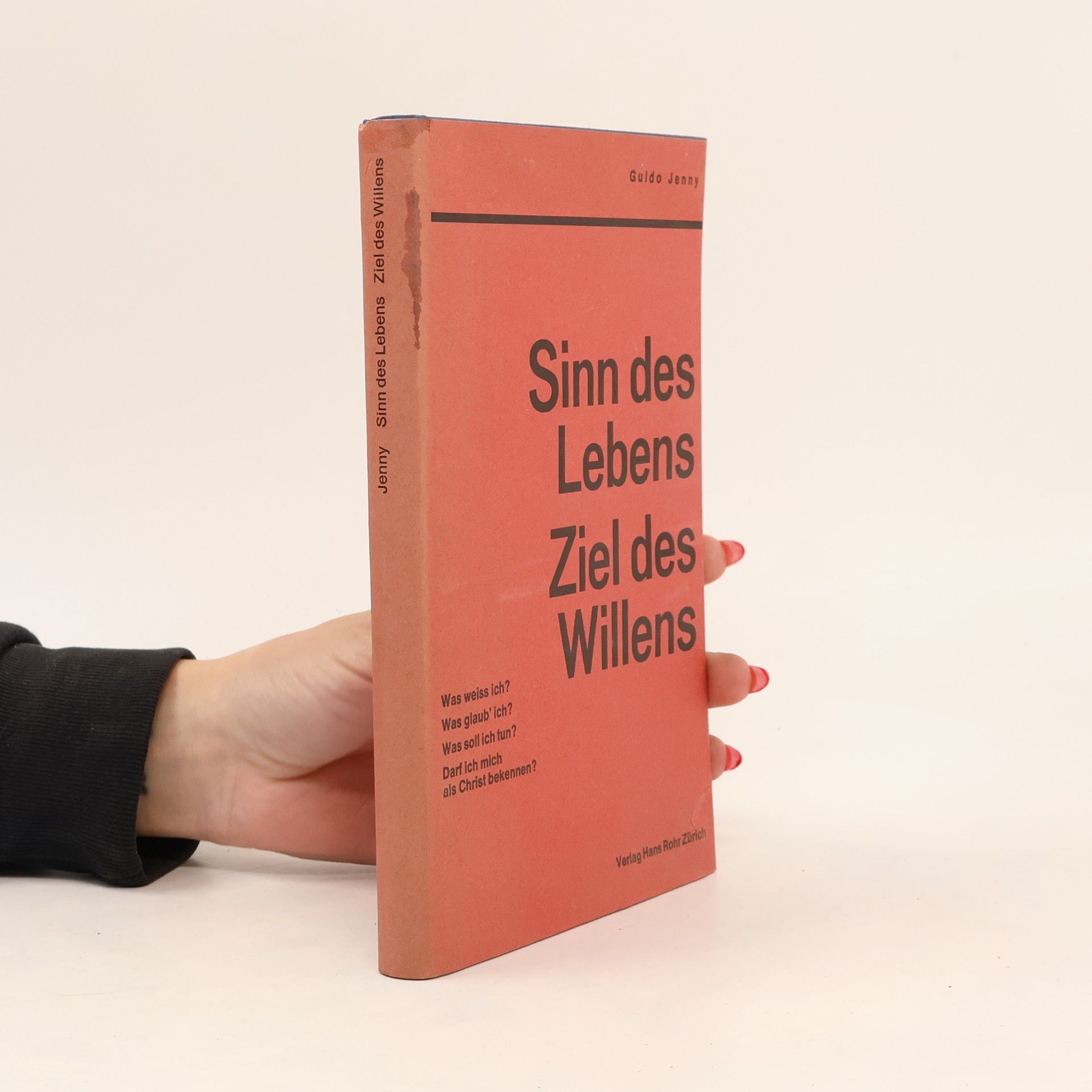 Guido Jenny Sinn des Lebens. Ziel des Willens