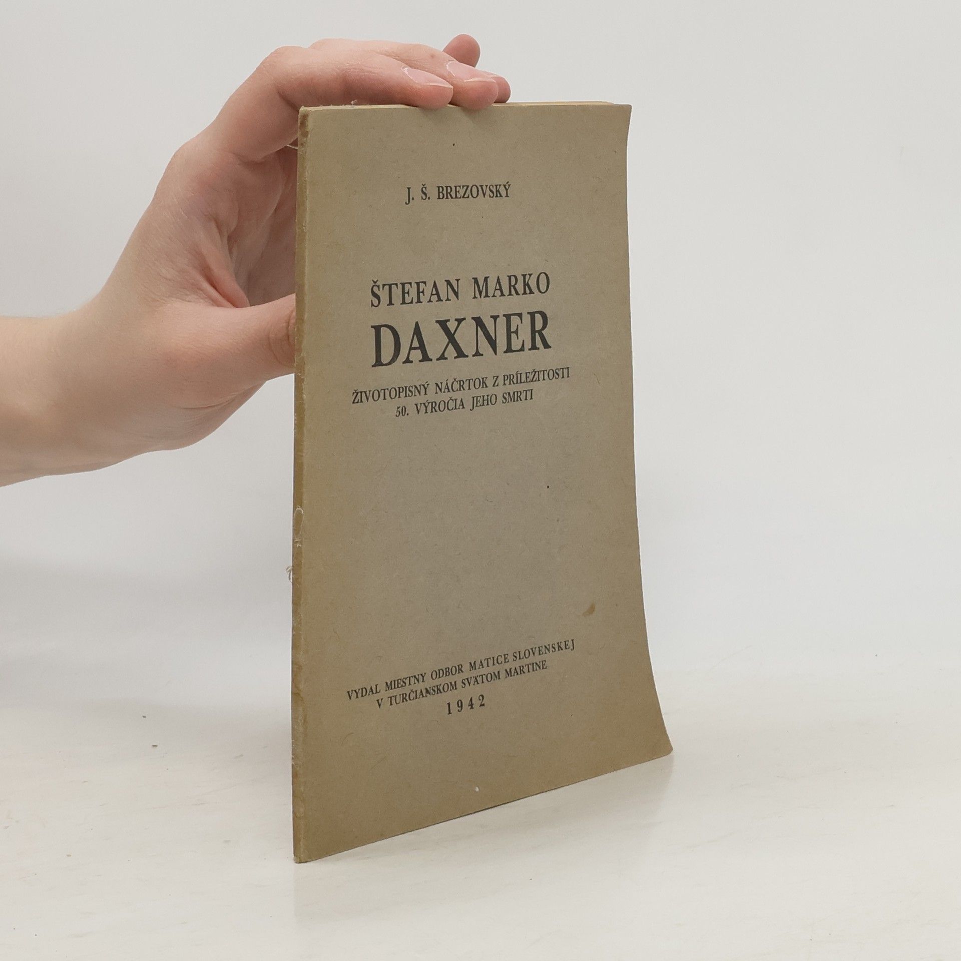 J. Š. Březovský Štefan Marko Daxner