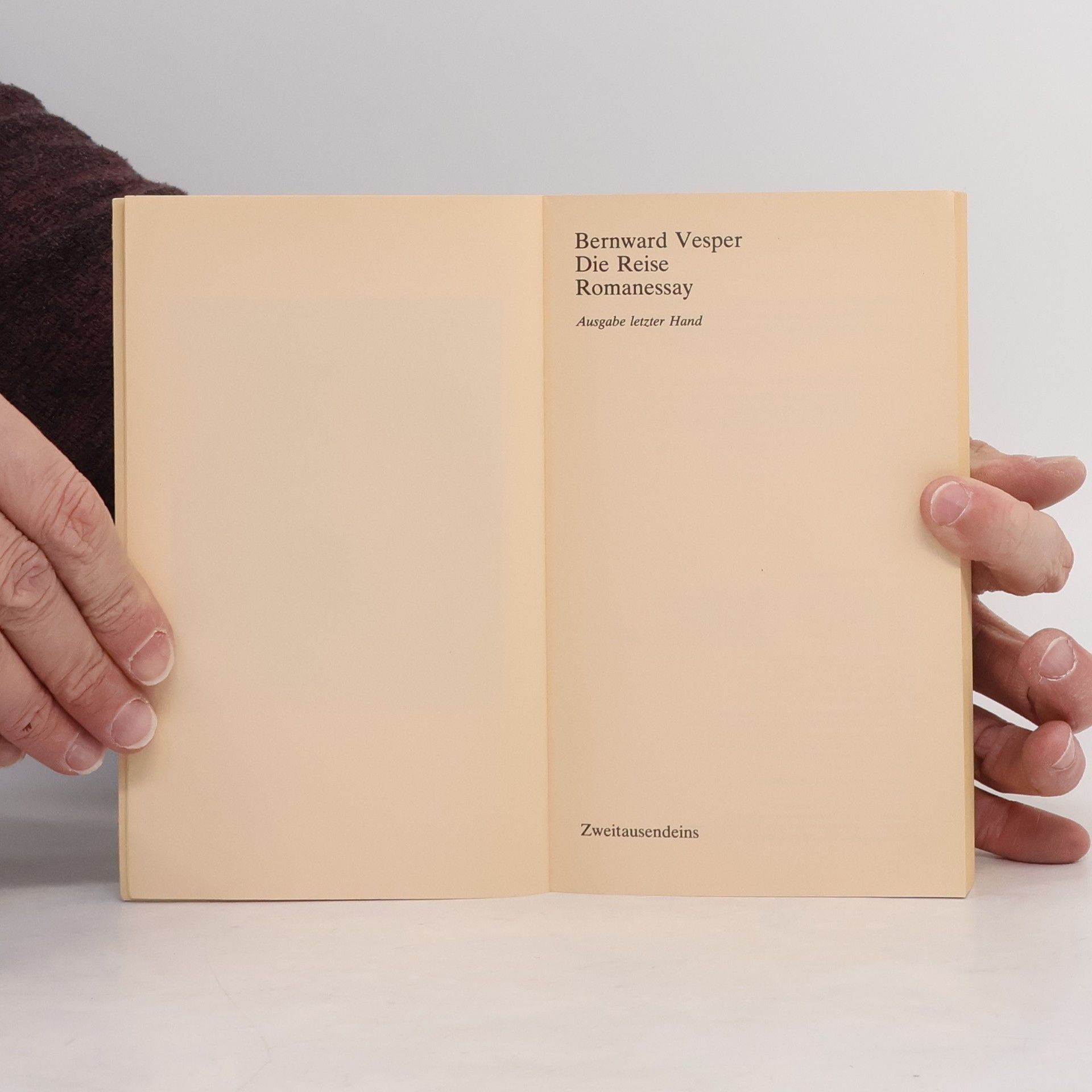 Bernward Vesper Die Reise