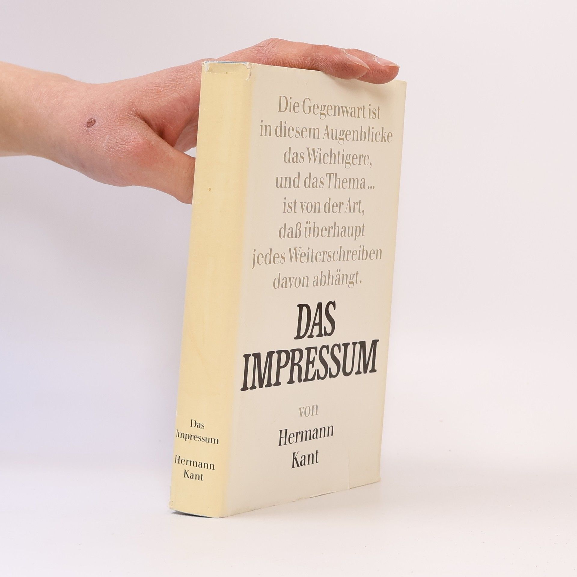 Hermann Kant Das Impressum