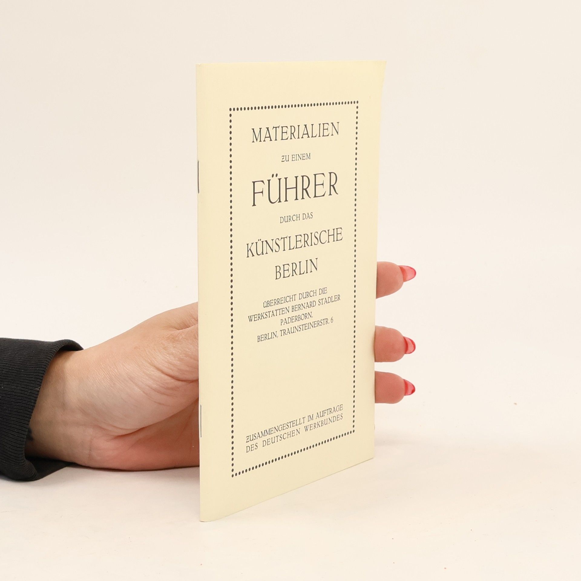 Autorenkollektiv Materialien zu einem Führer durch das künstlerische Berlin