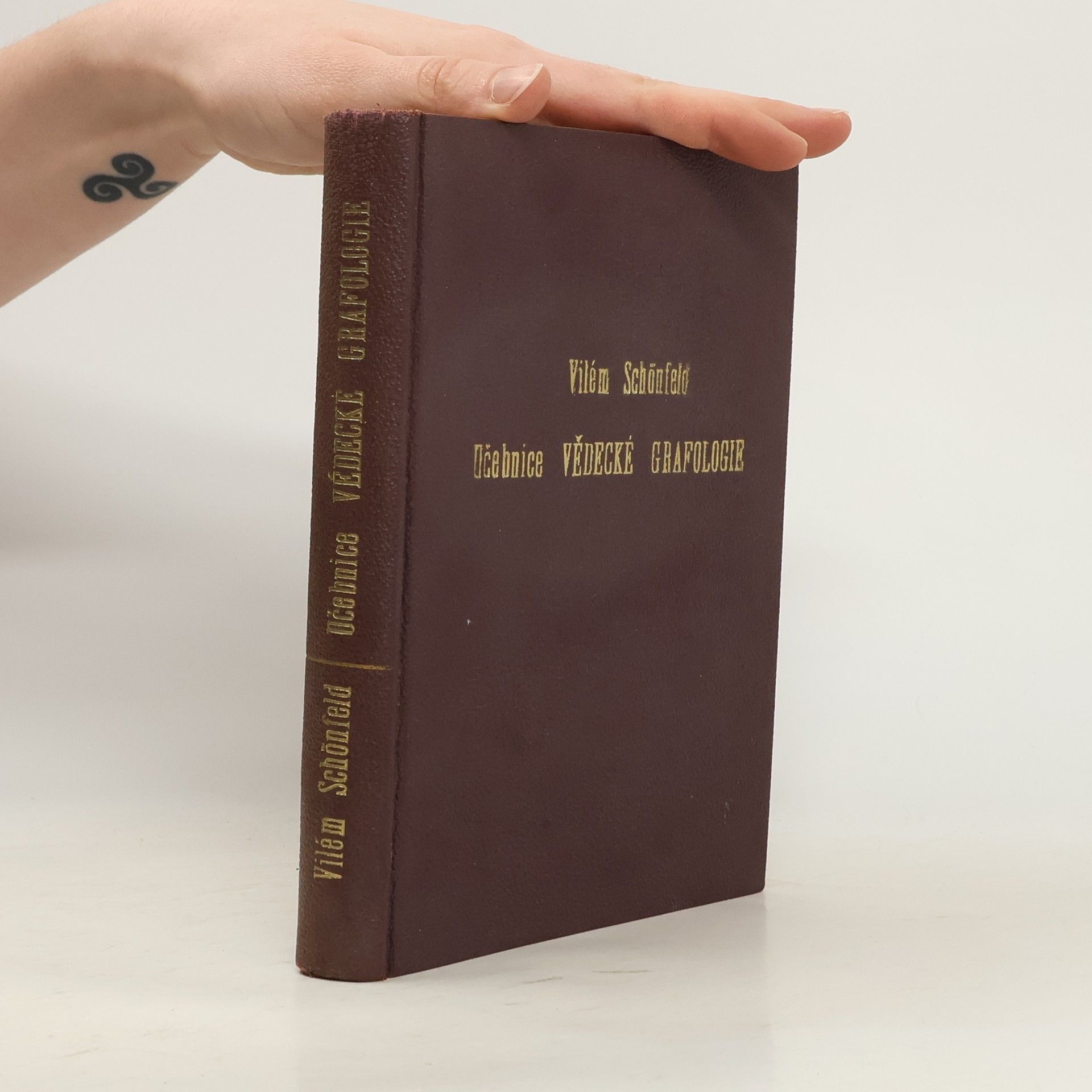 Vilém Schönfeld Učebnice vědecké grafologie